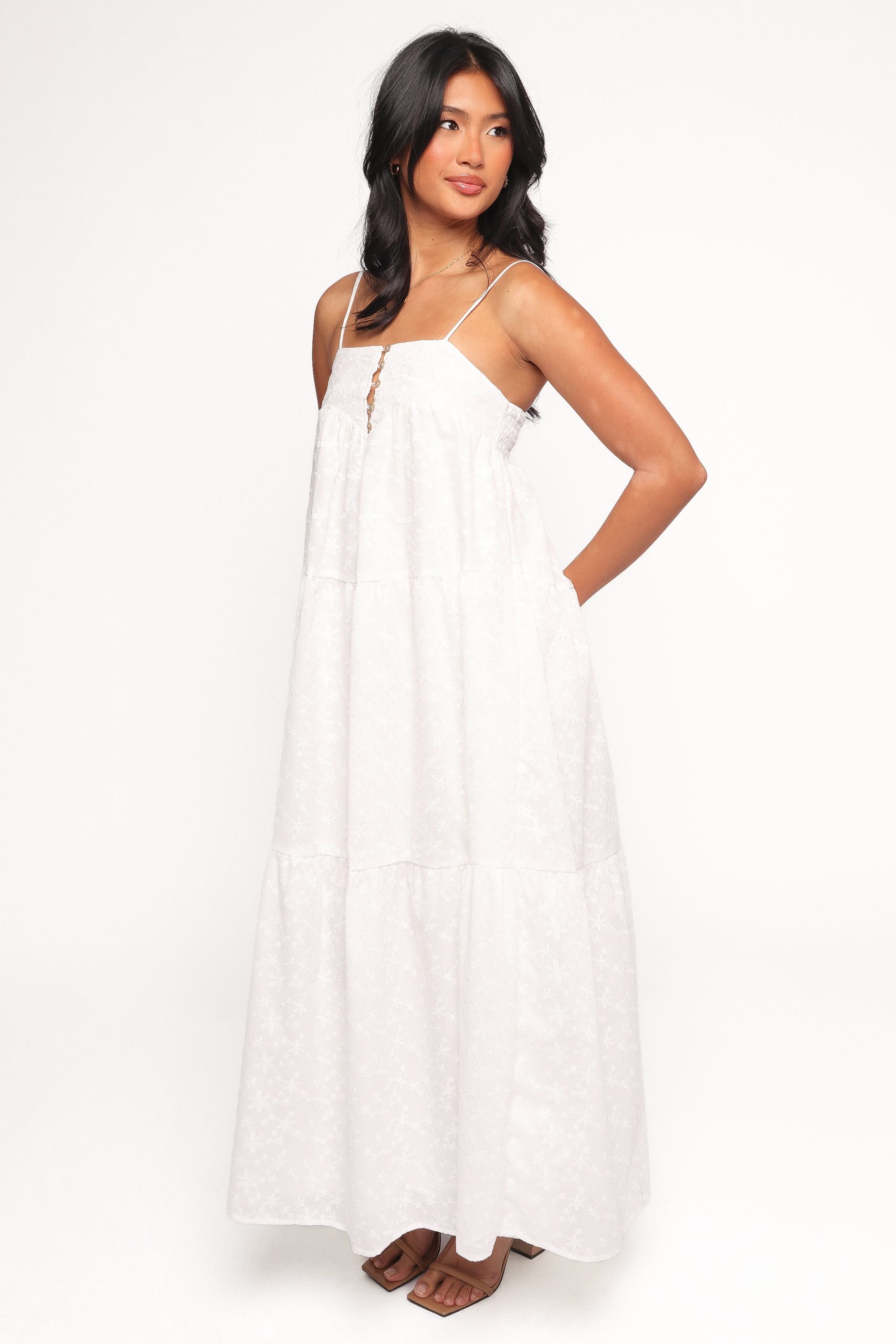Kendal Maxi Dress - White - Image 3