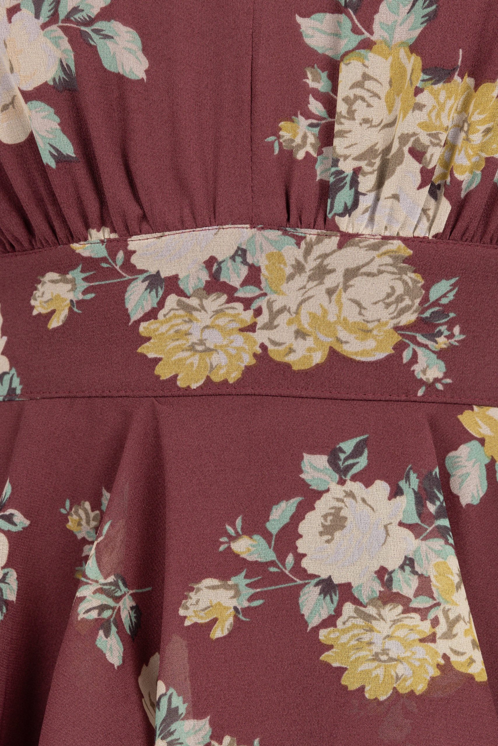 Kendall Maxi Halterneck Dress - Dark Wine - Image 7