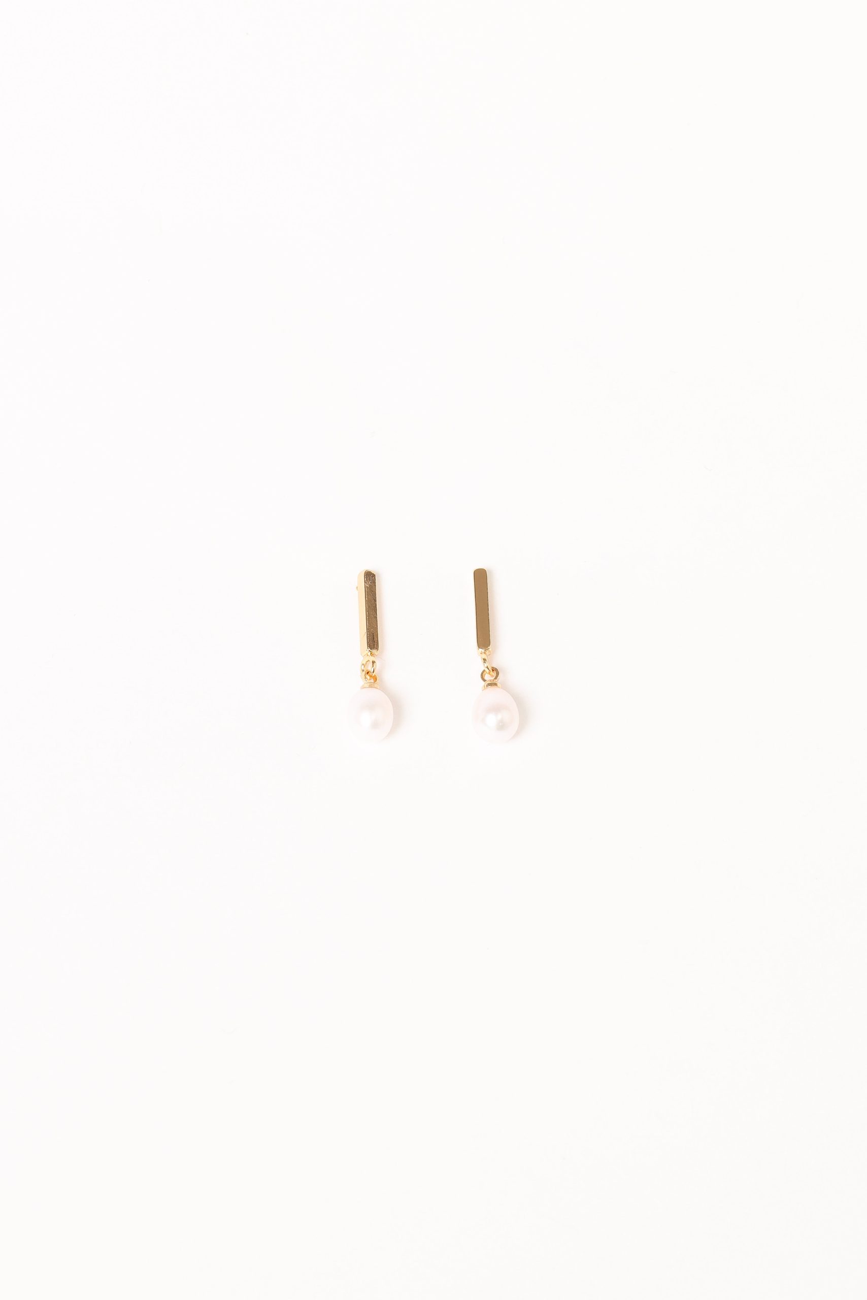Calista Earrings - Gold/Pearl - Image 2