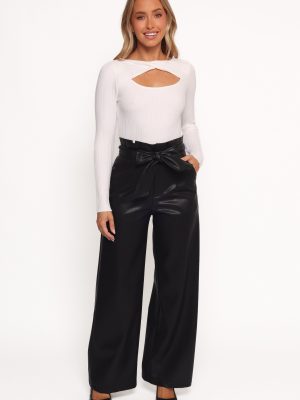 Kieran Faux Leather Pant - Black