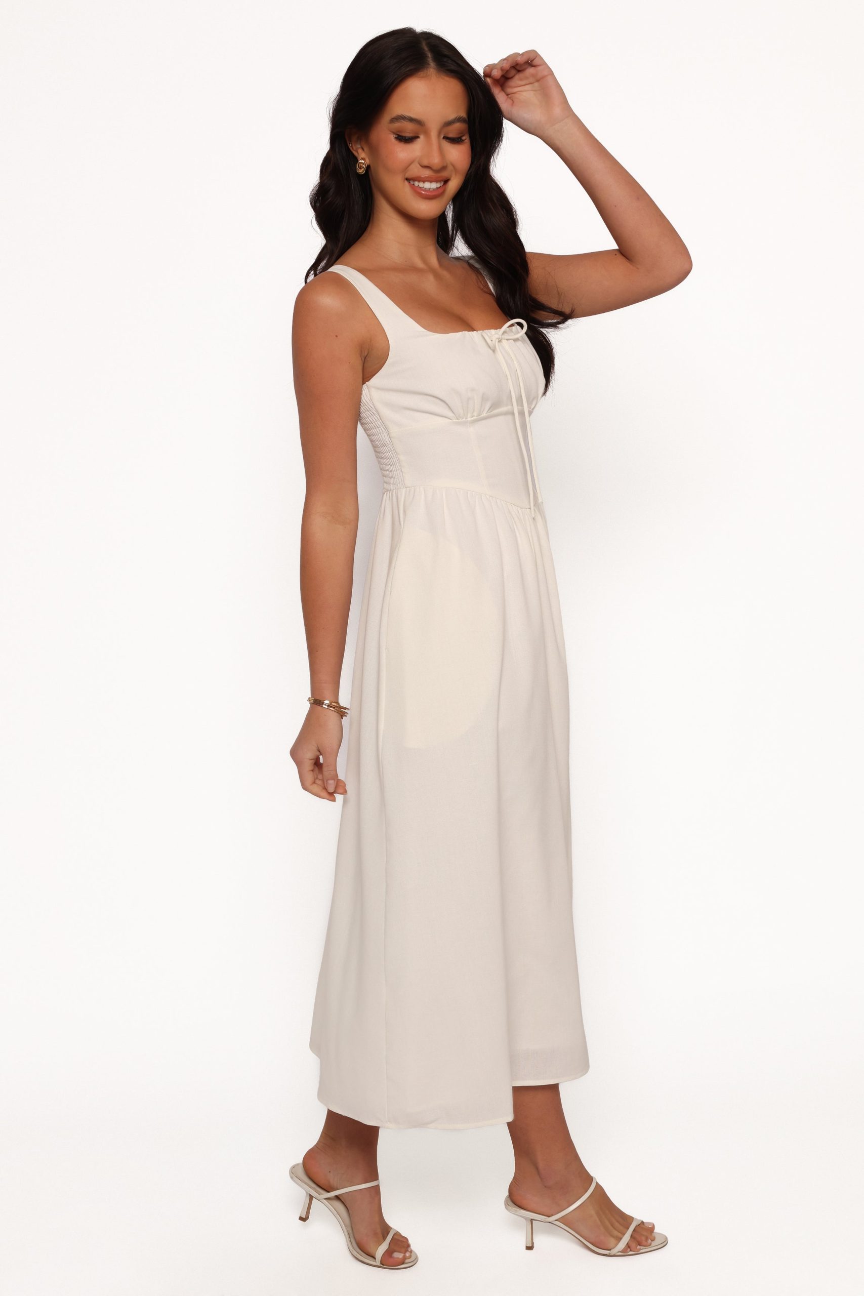 Kinslee Midi Dress - White - Image 8