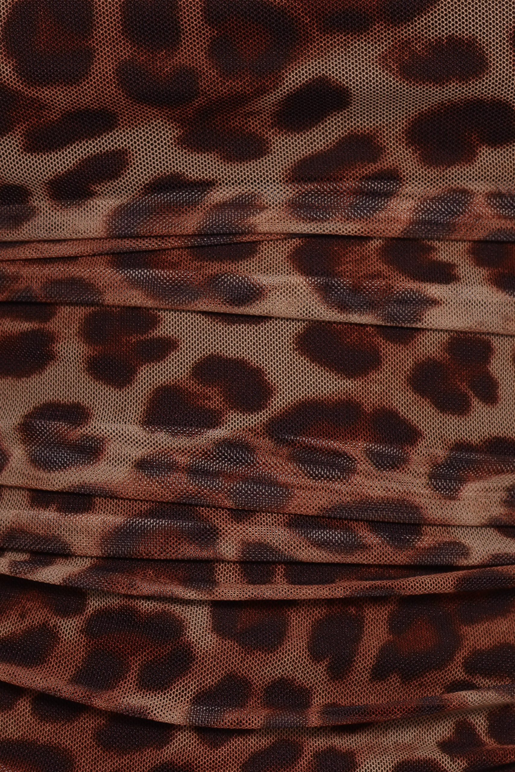 Koa Off Shoulder Top - Leopard - Image 9