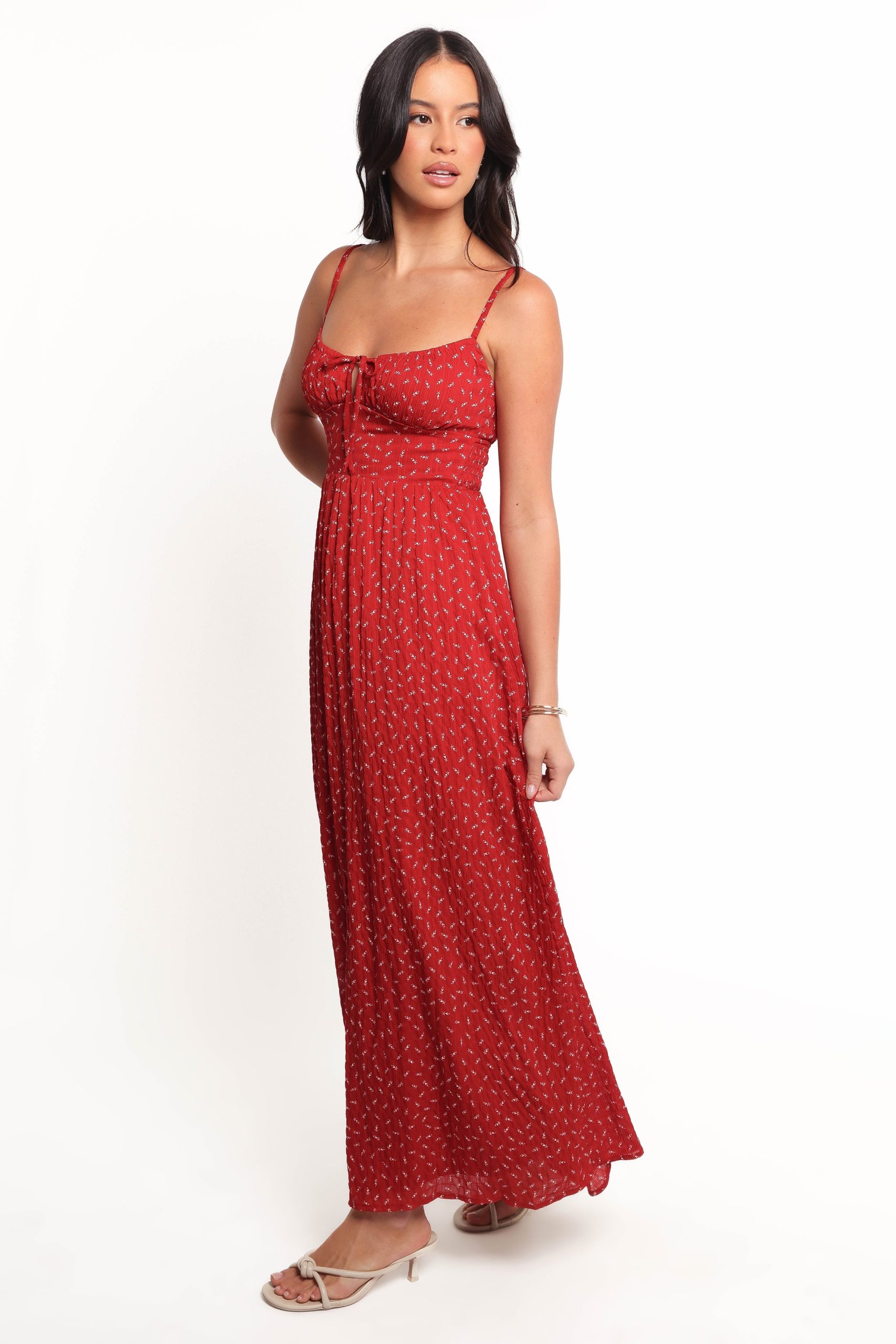 Ariadne Midi Dress - Red - Image 3