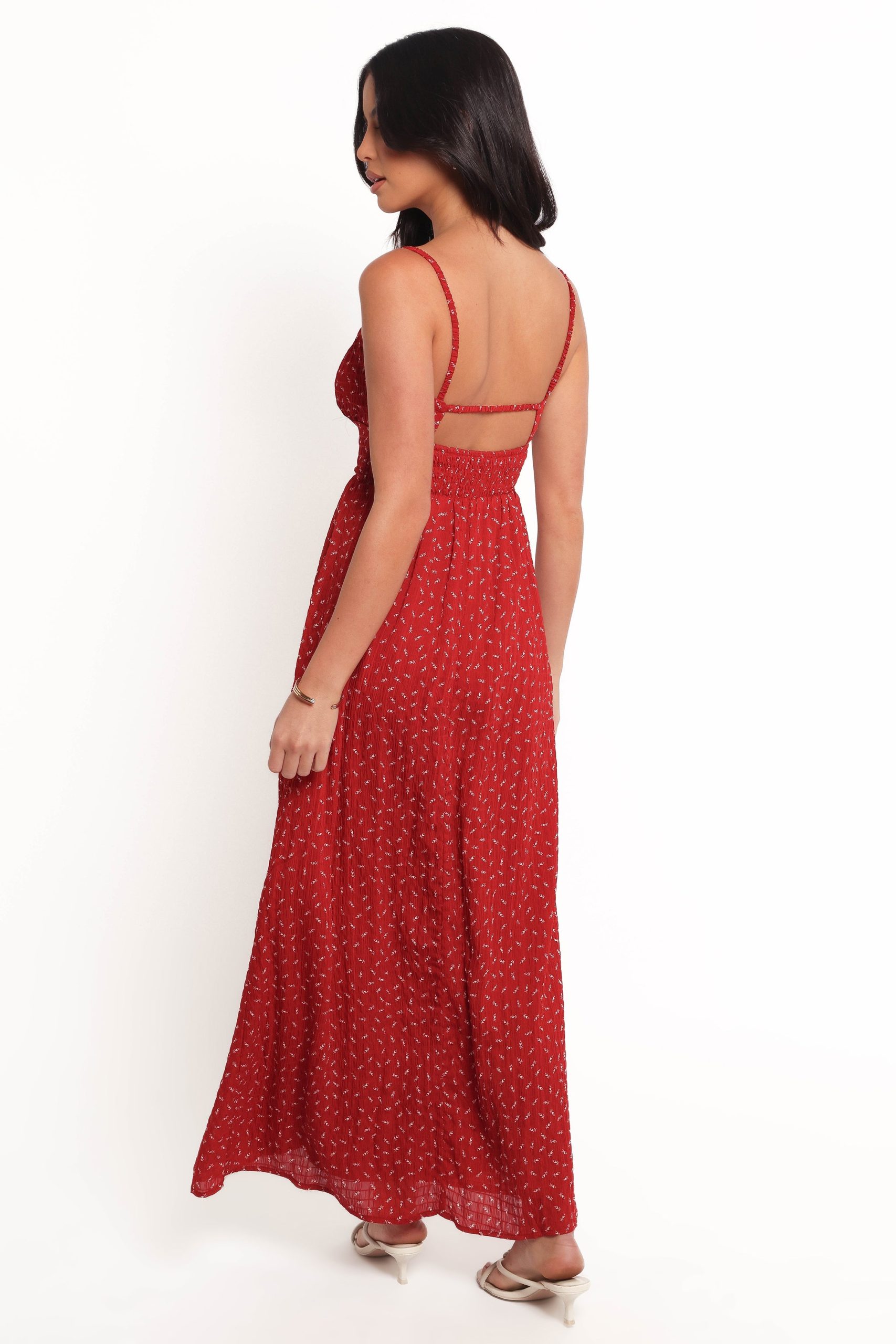 Ariadne Midi Dress - Red - Image 4