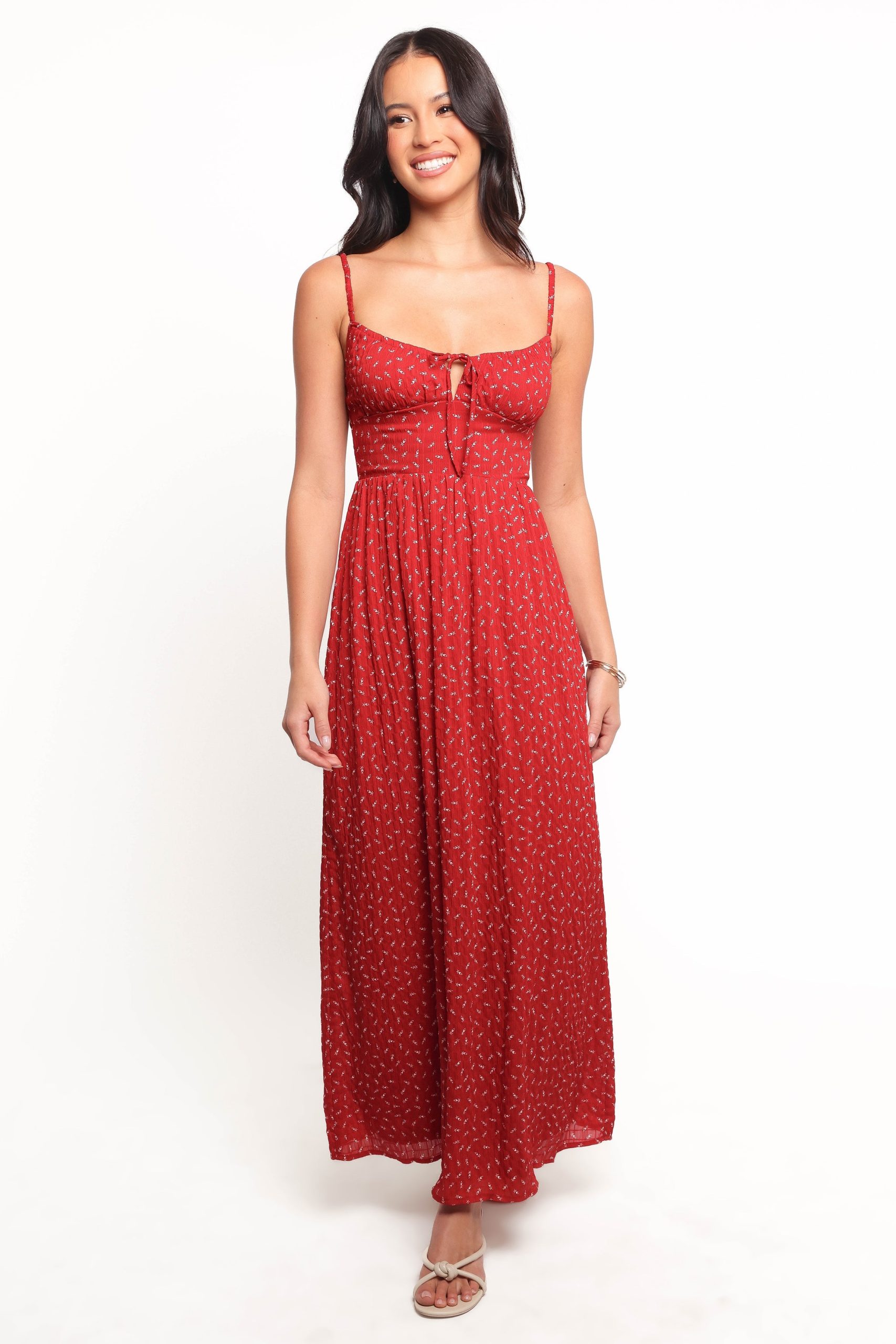 Ariadne Midi Dress - Red - Image 2
