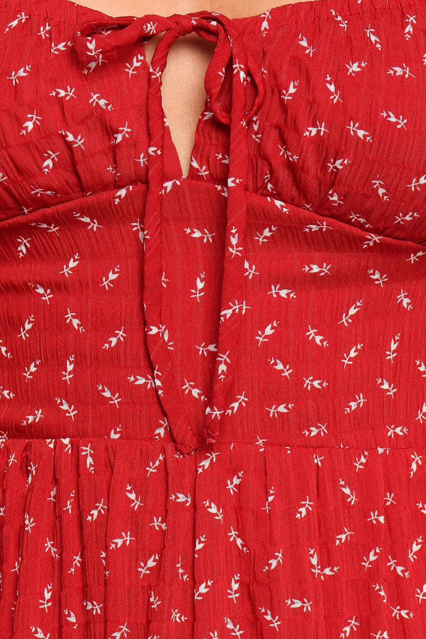 Ariadne Midi Dress - Red - Image 7