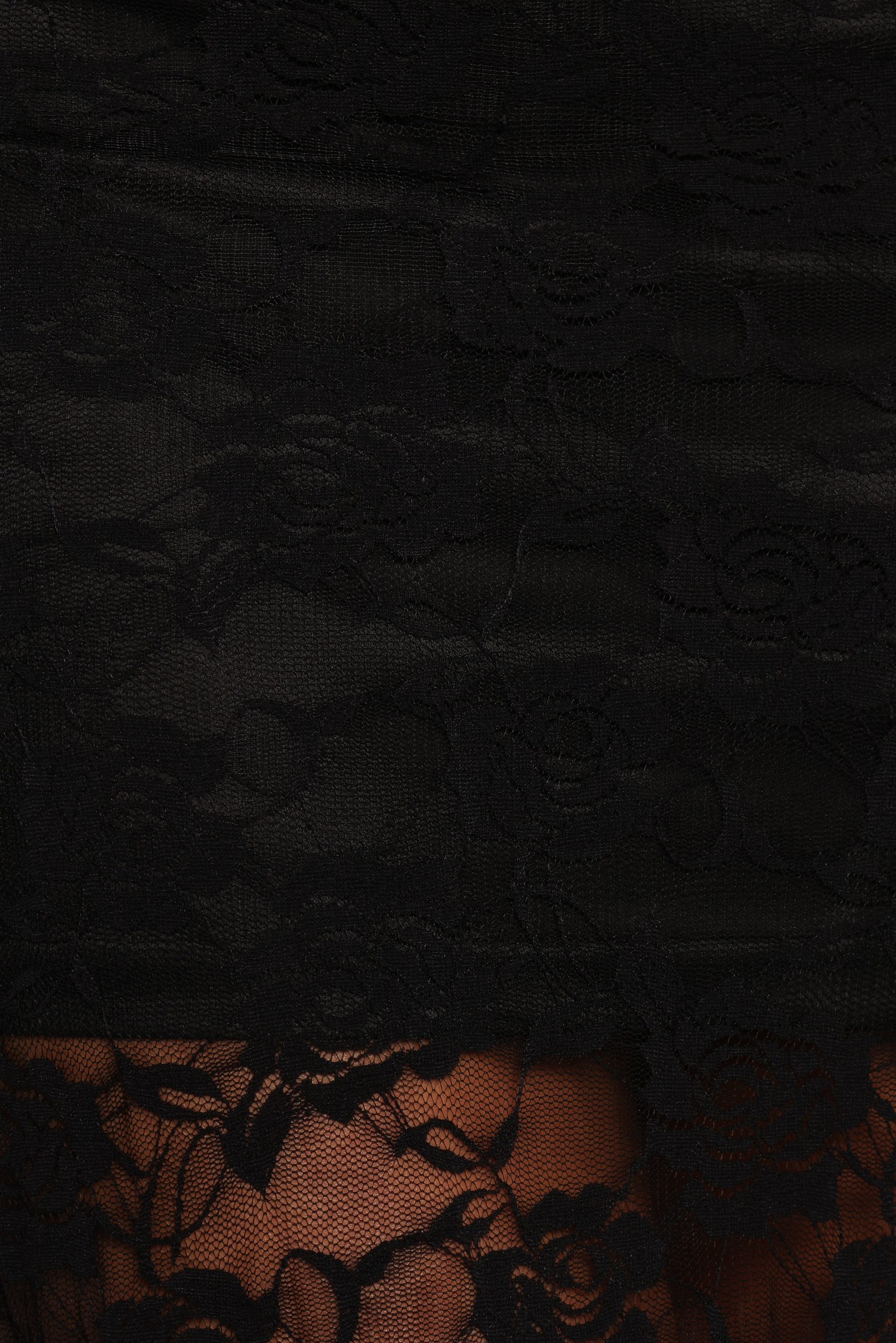 Laken Sheer Lace Maxi Skirt - Black - Image 6