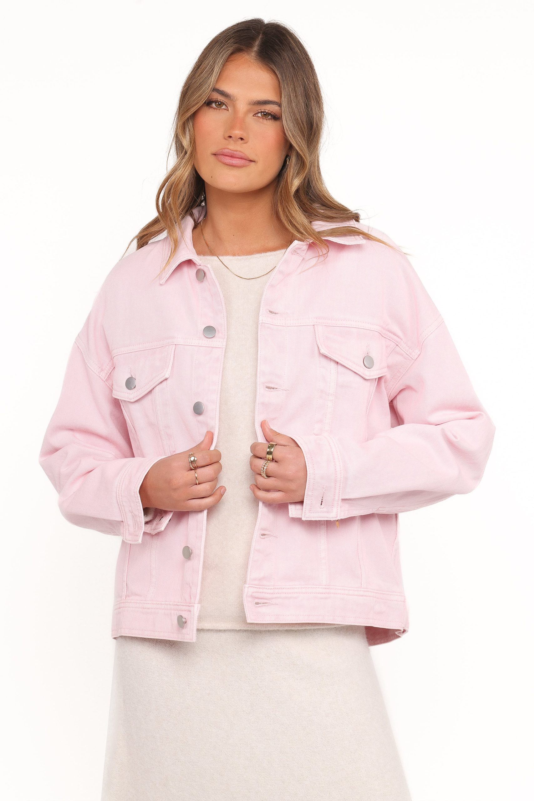 Larosa Denim Jacket - Dusty Pink - Image 2