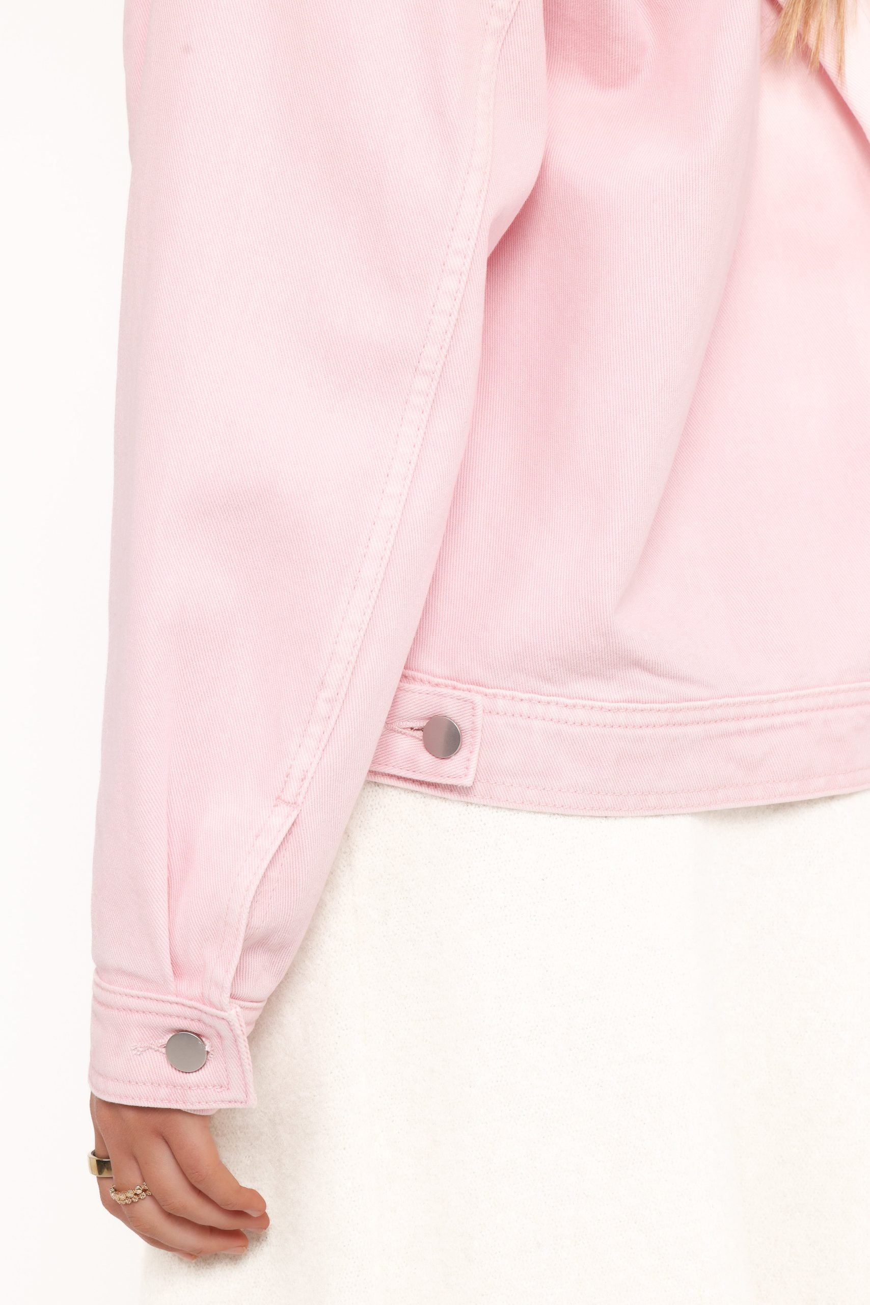 Larosa Denim Jacket - Dusty Pink - Image 7
