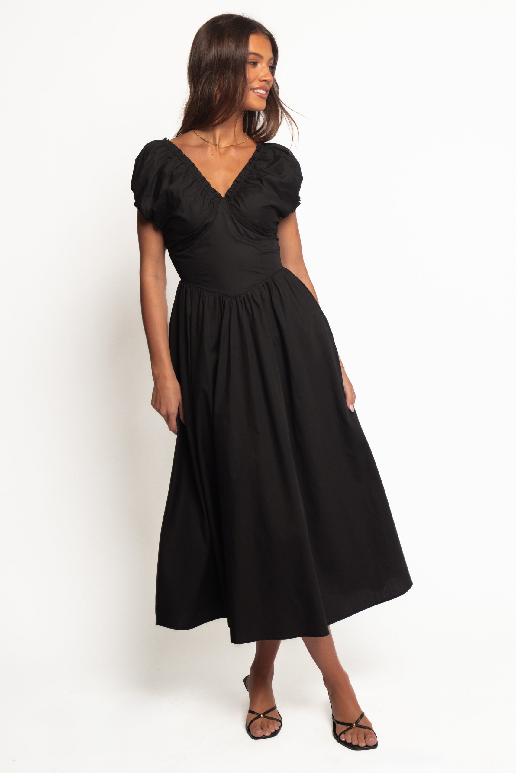 Larson Midi Dress - Black - Image 2