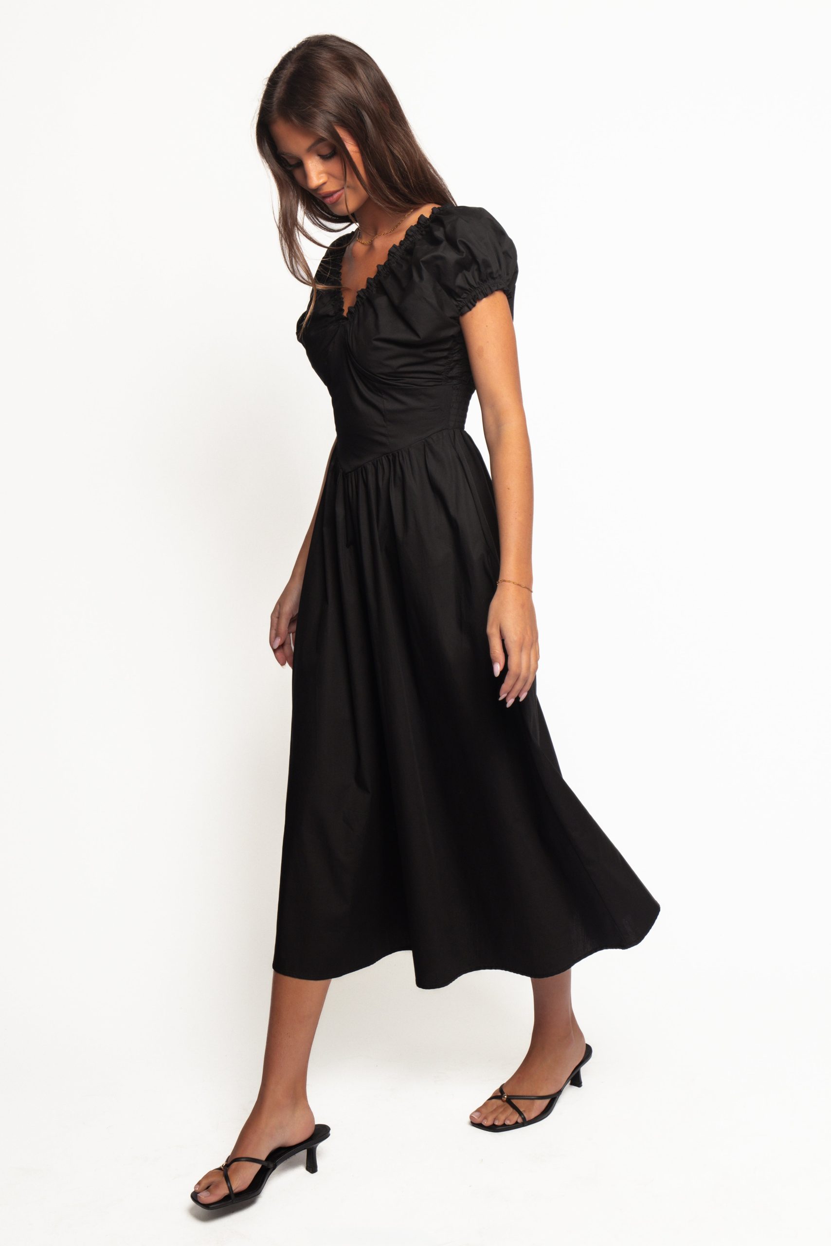 Larson Midi Dress - Black - Image 4
