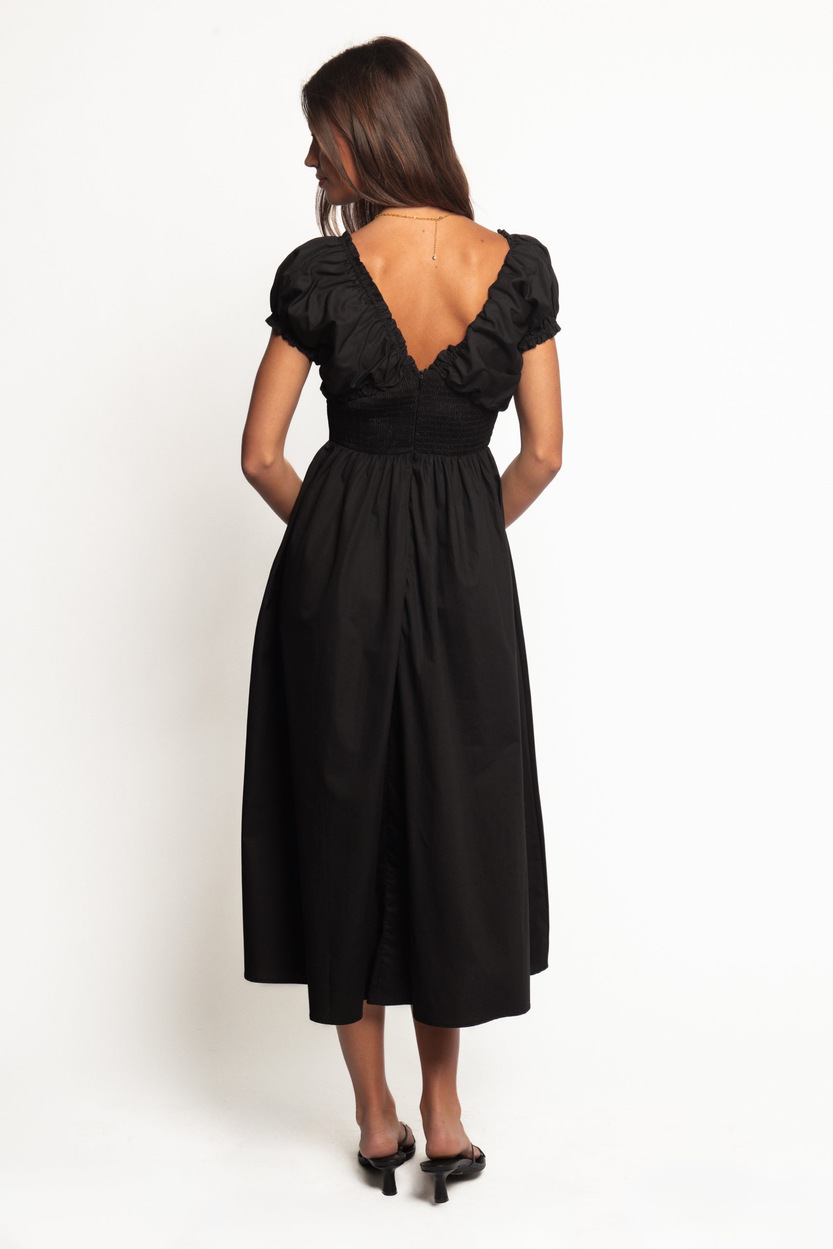 Larson Midi Dress - Black - Image 5