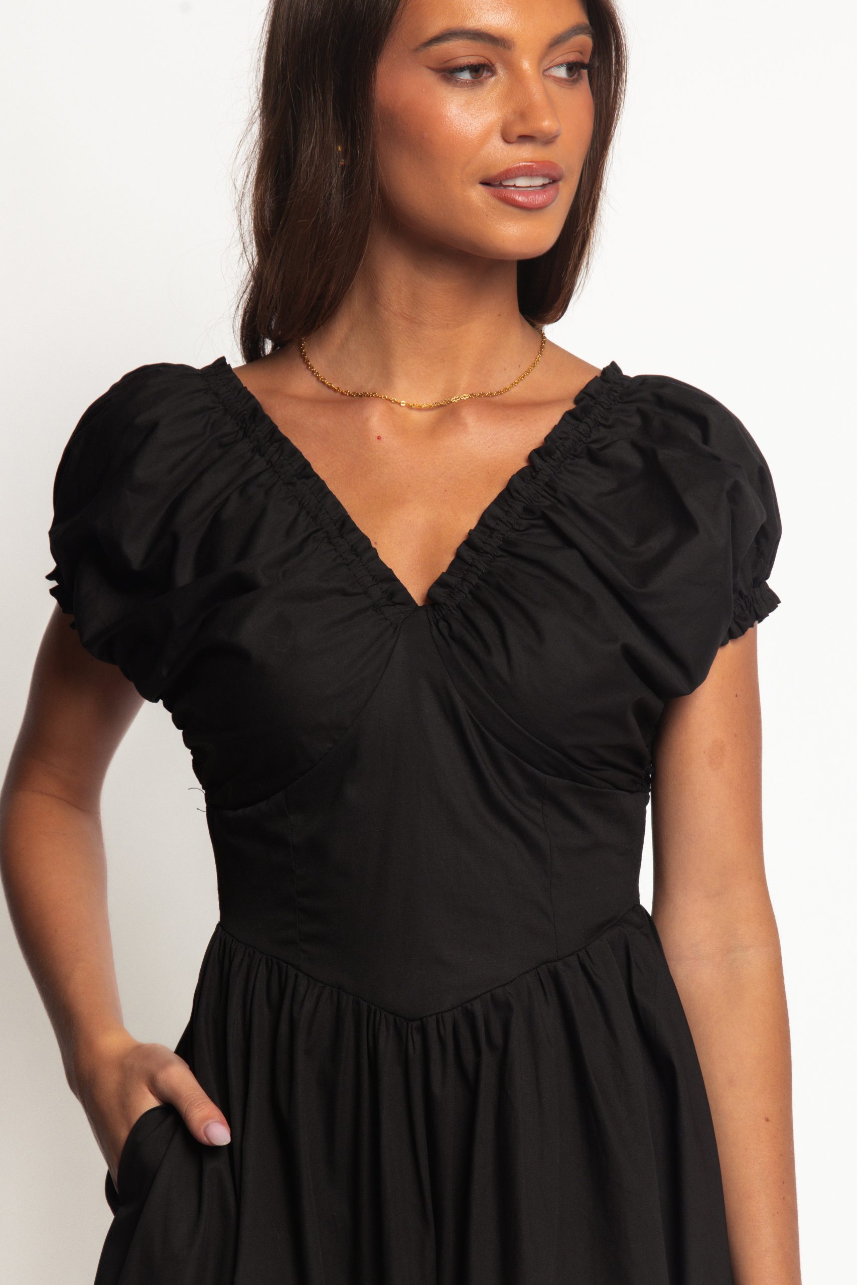 Larson Midi Dress - Black - Image 3
