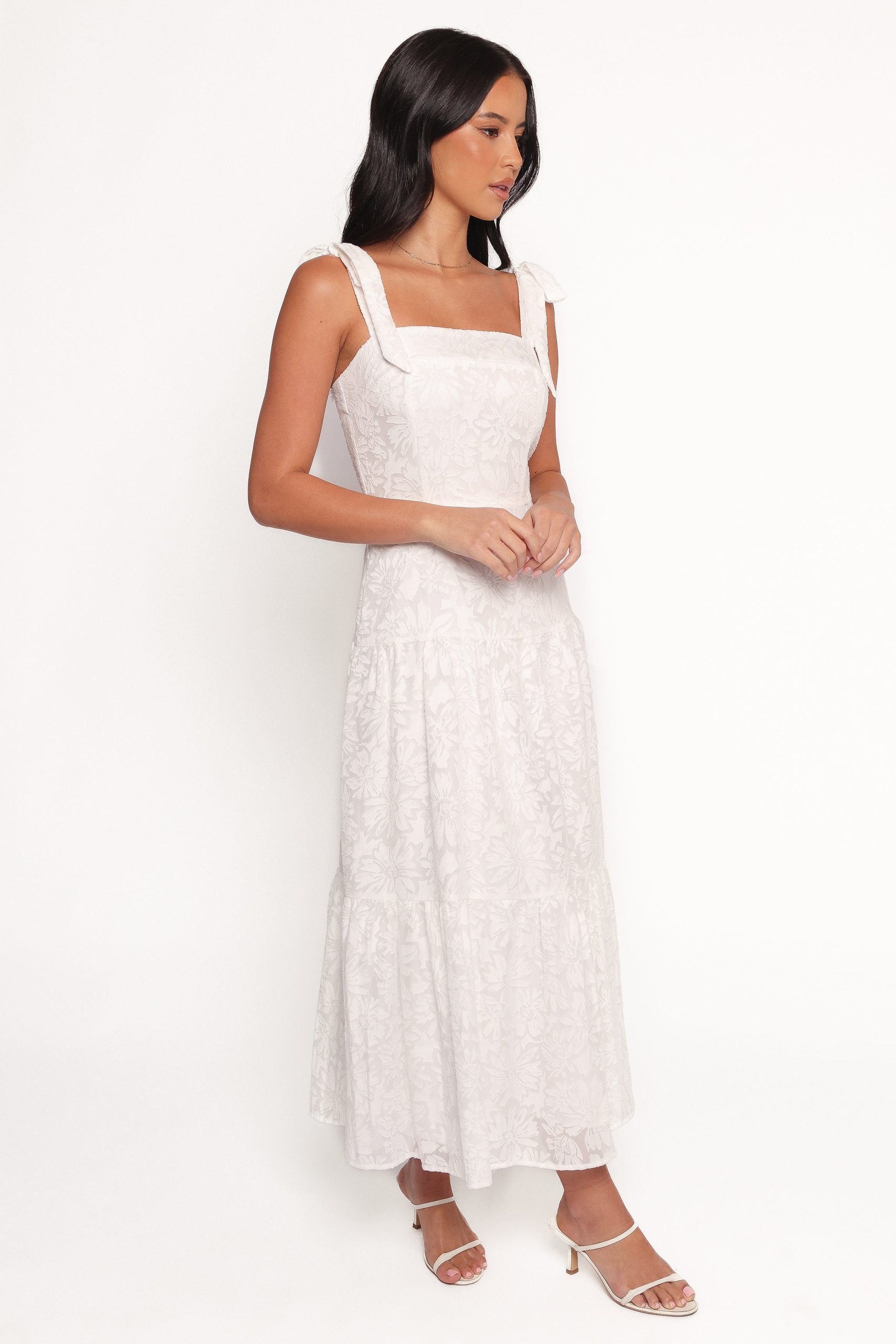 Lavinia Maxi Dress - White Floral - Image 5