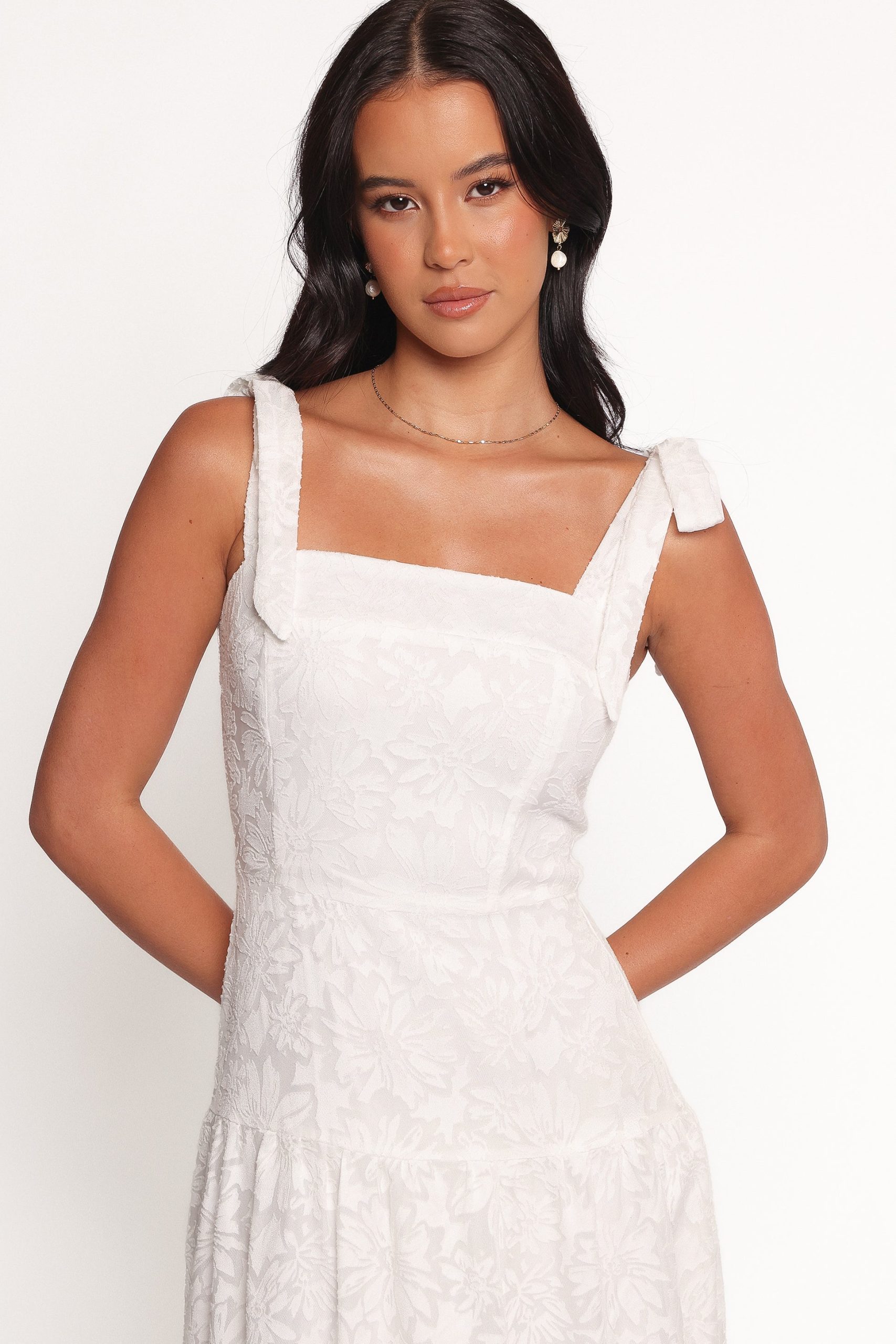 Lavinia Maxi Dress - White Floral - Image 2