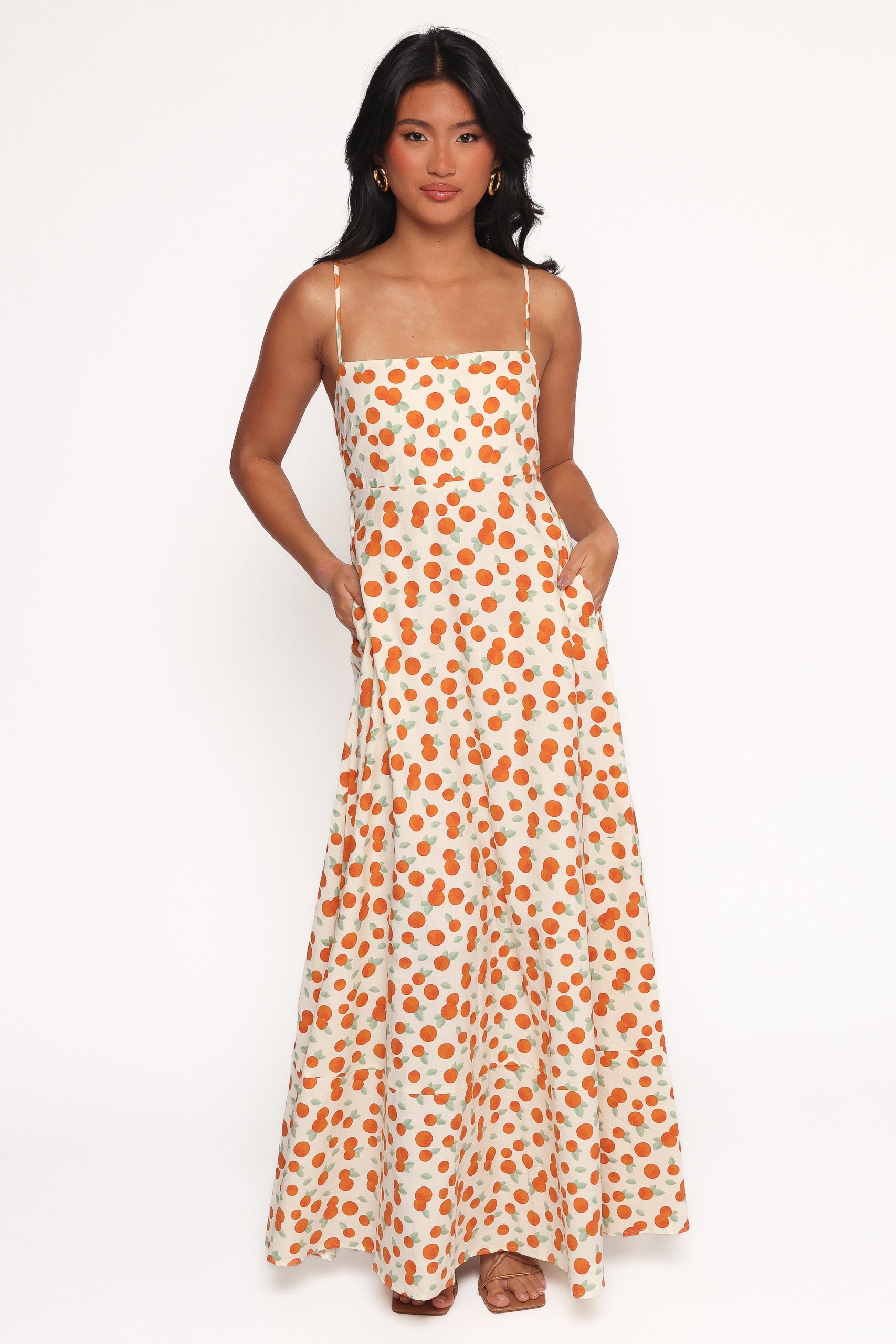 Leah Maxi Dress - Clementine Print