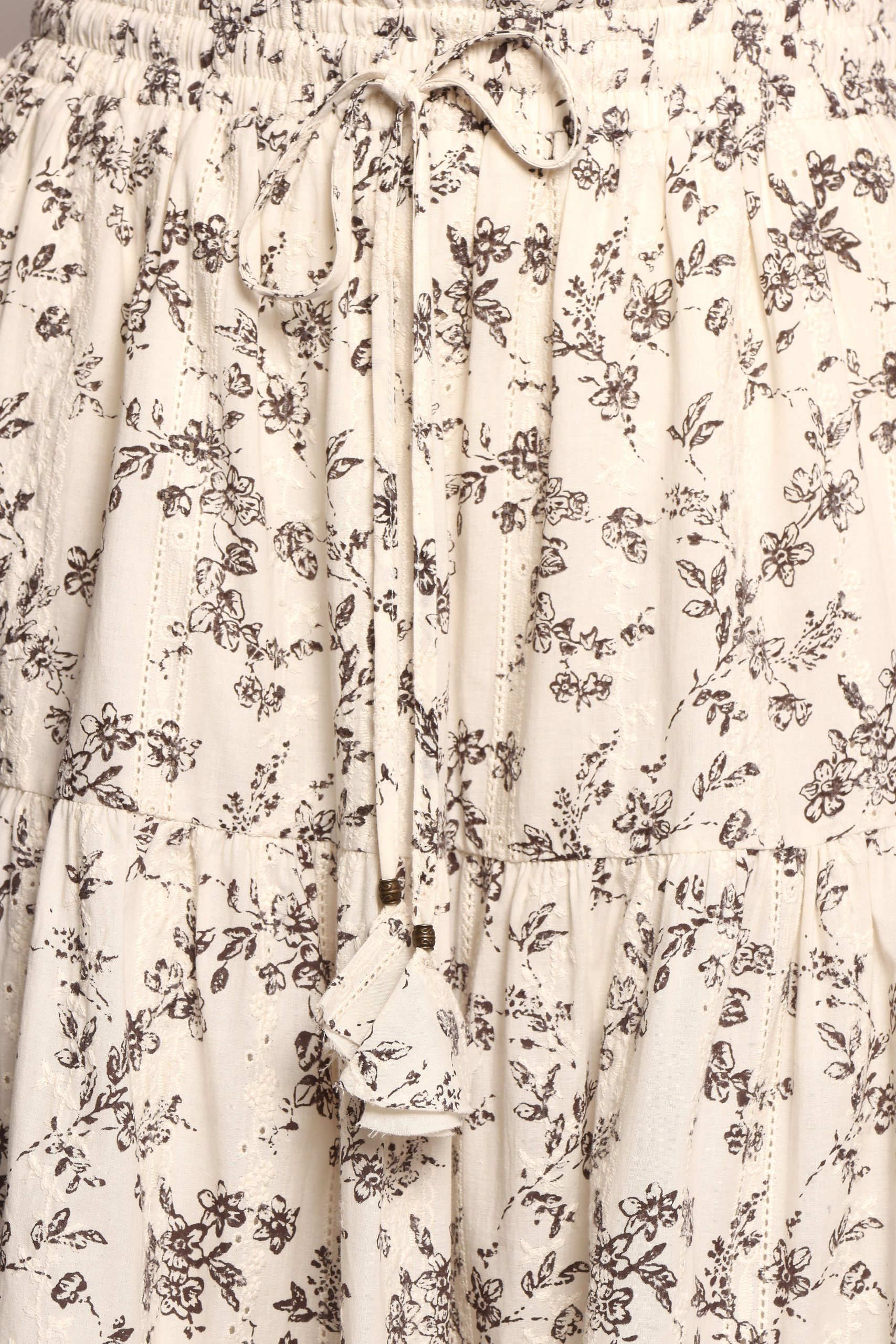 Lennon Maxi Skirt - Brown Ivory - Image 5