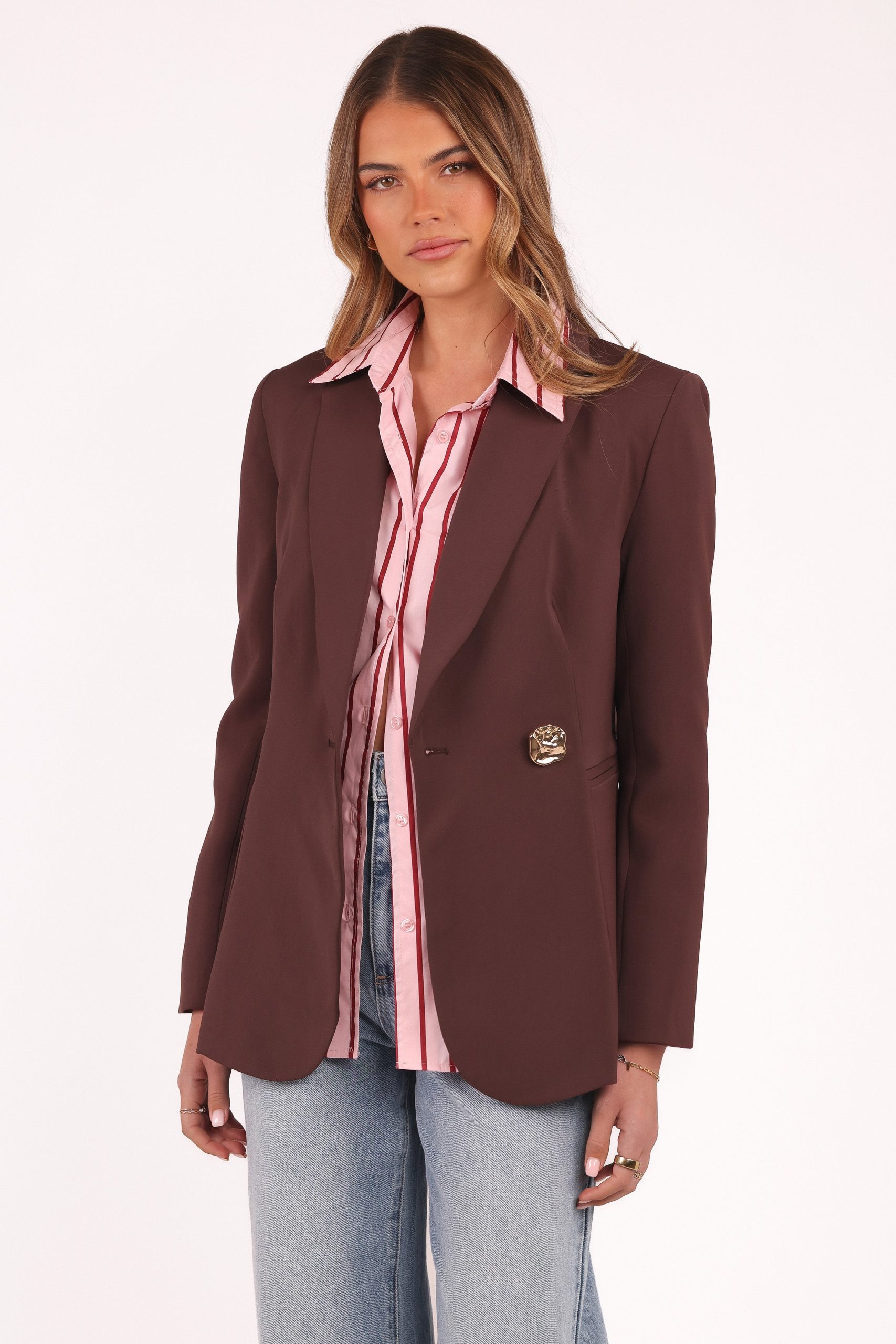 Leo Blazer - Chocolate Brown - Image 3