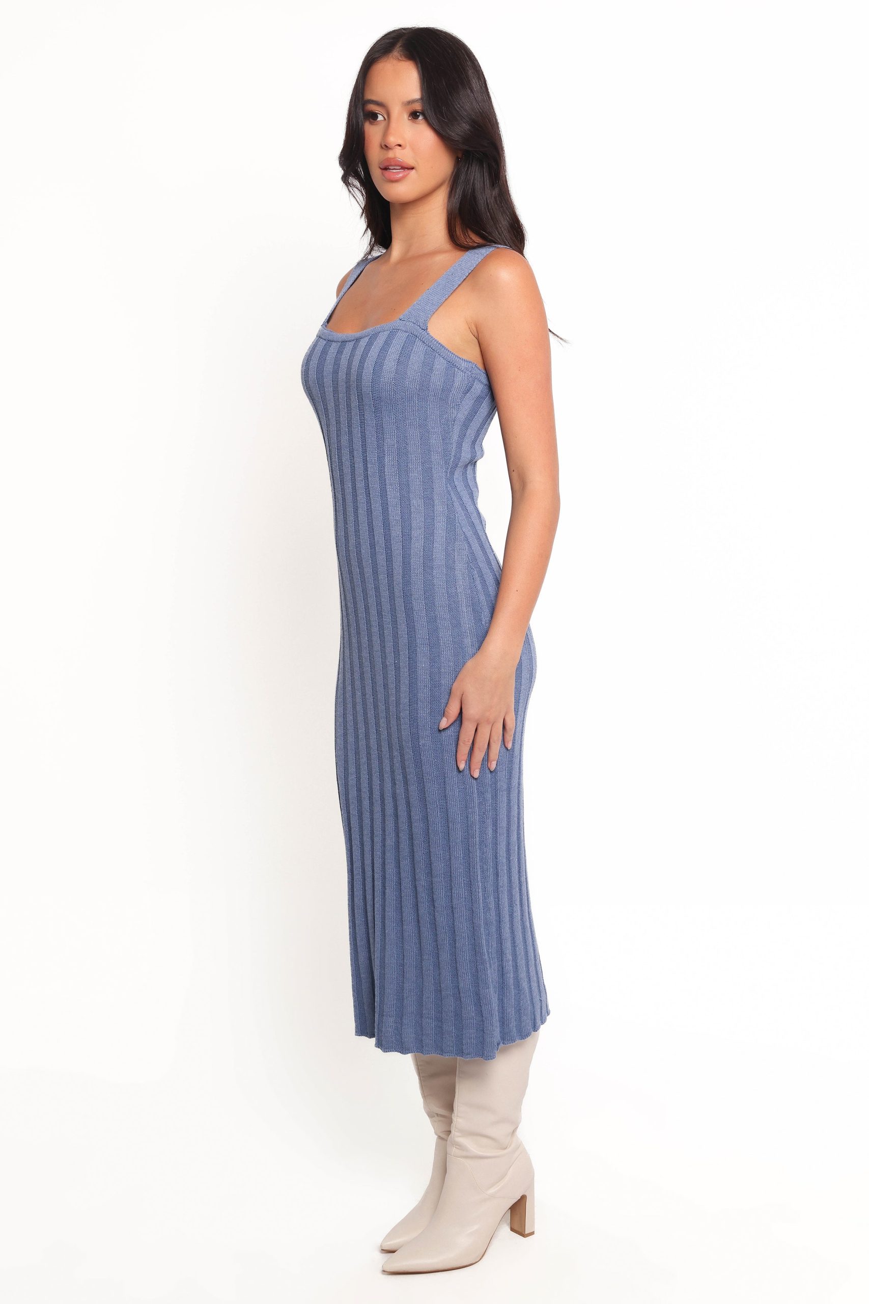 Lexah Midi Dress - Blue - Image 5