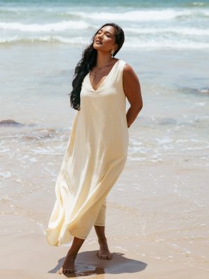 Lía Maxi Dress - Lemon