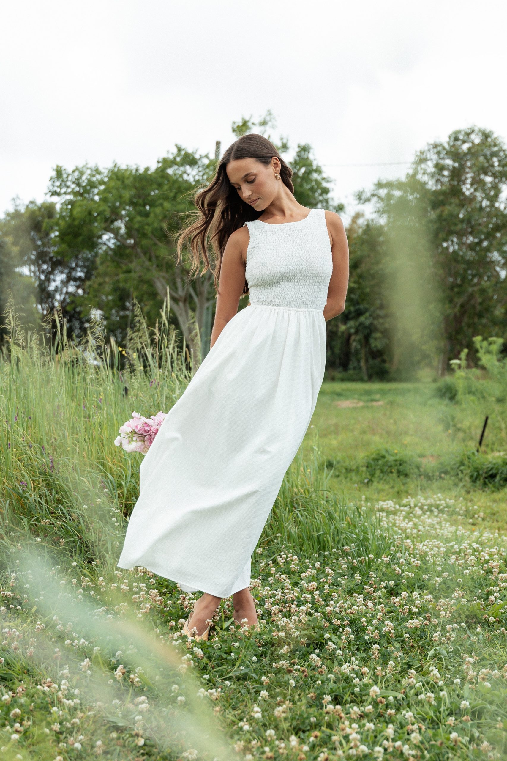 Lillie Maxi Dress - White - Image 3