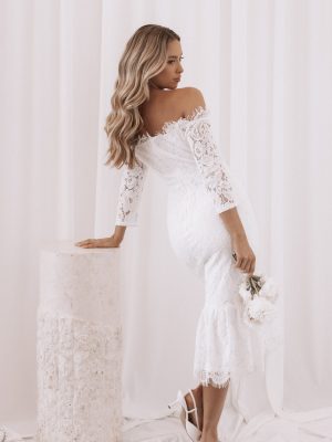 Lindy Midi Dress - White