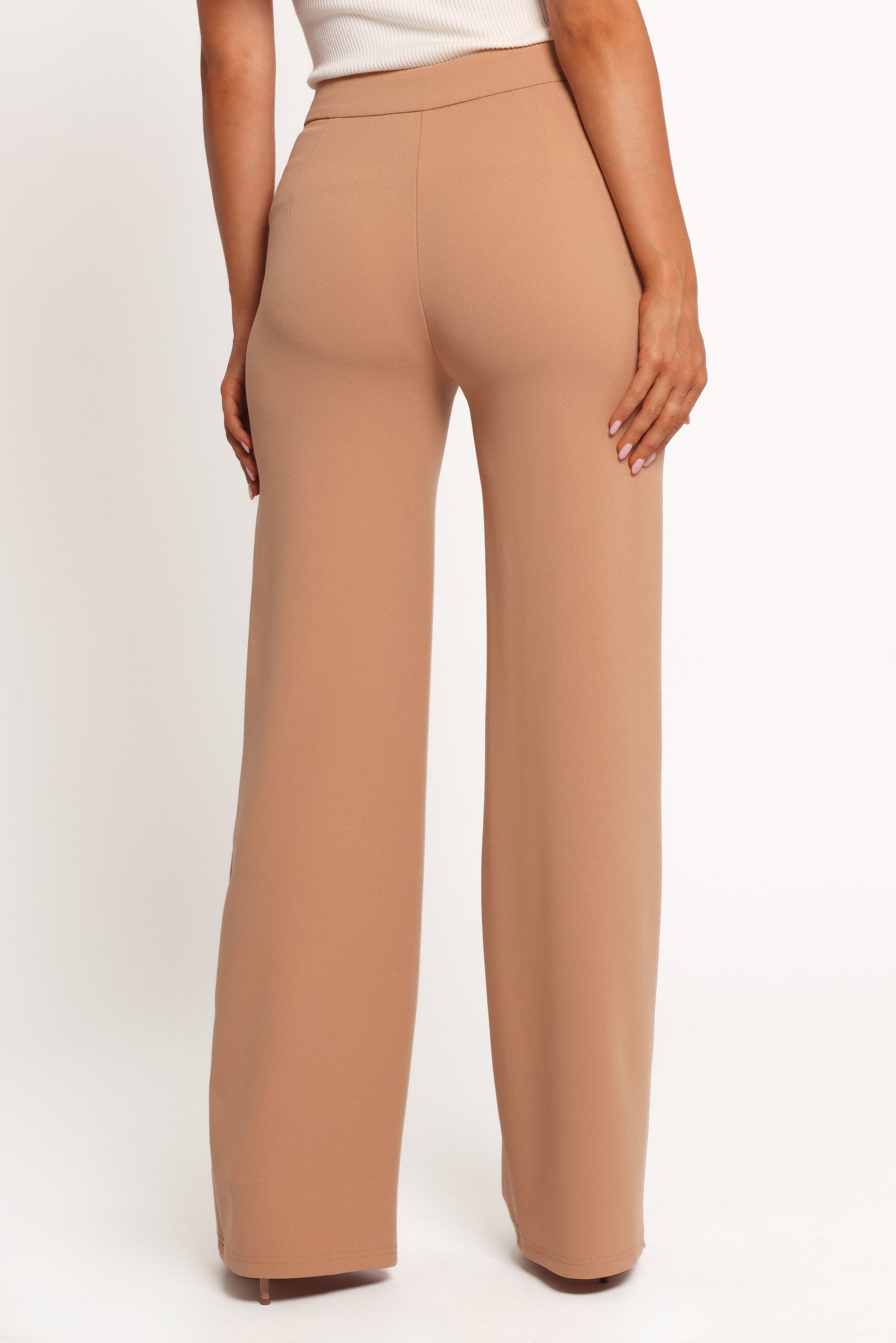 Liora Flat Front Knit Pants - Mocha - Image 4