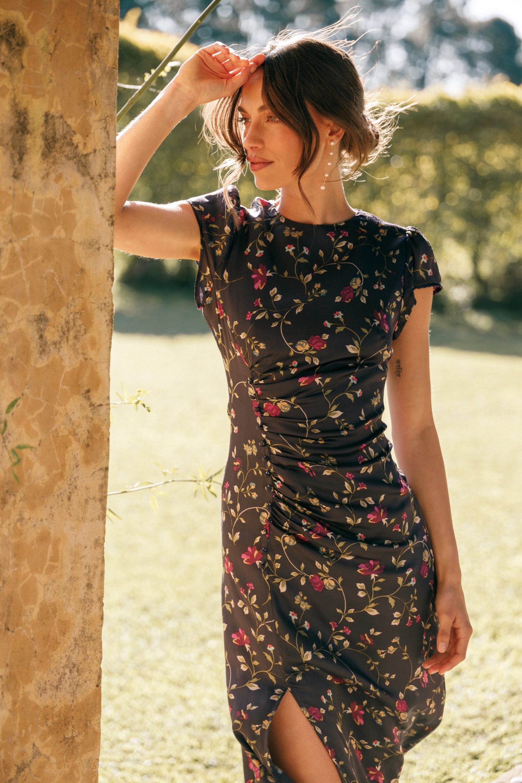 Lisbeth Midi Dress - Midnight Floral - Image 2