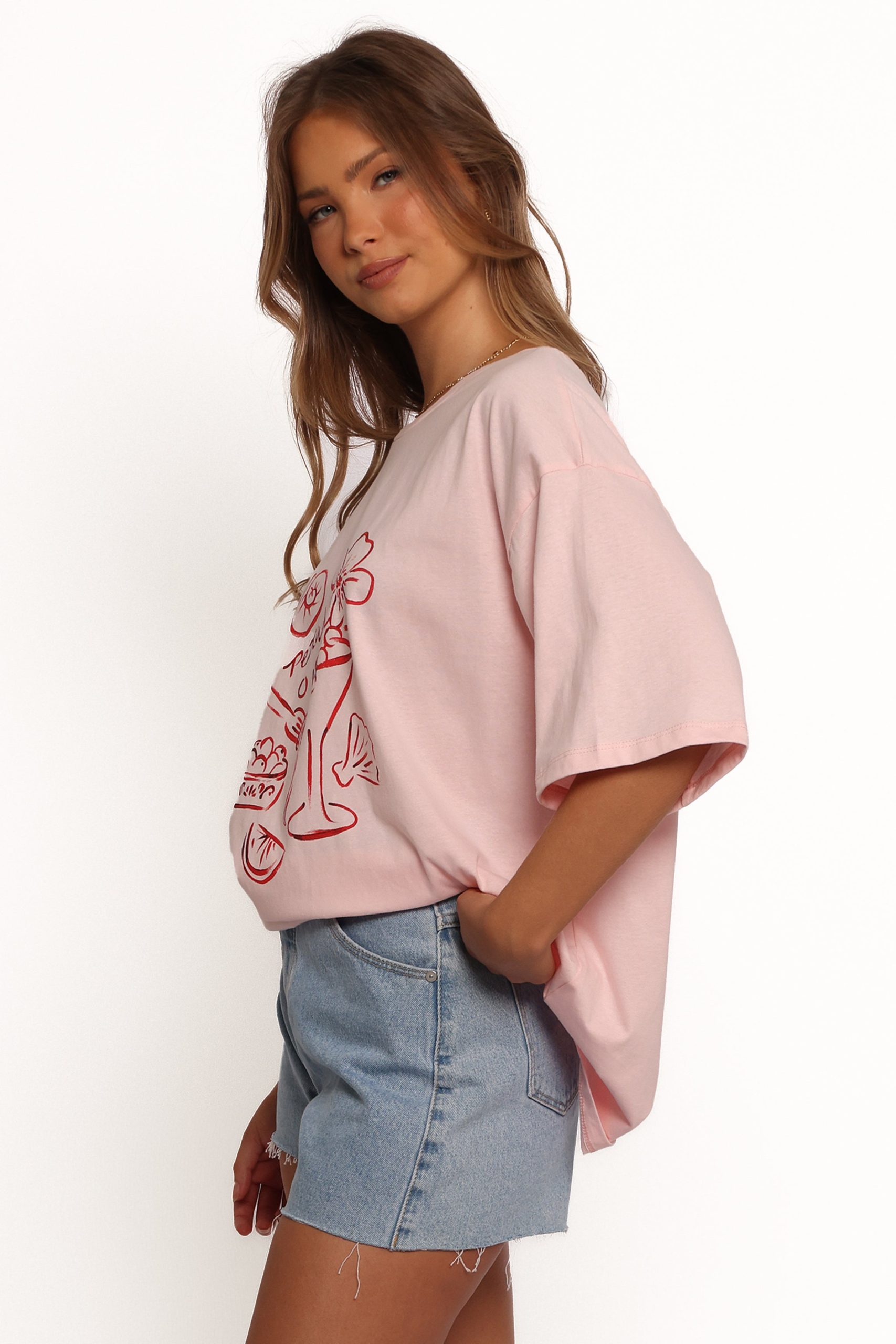 Loa Graphic Tee - Pink/Red - Image 5