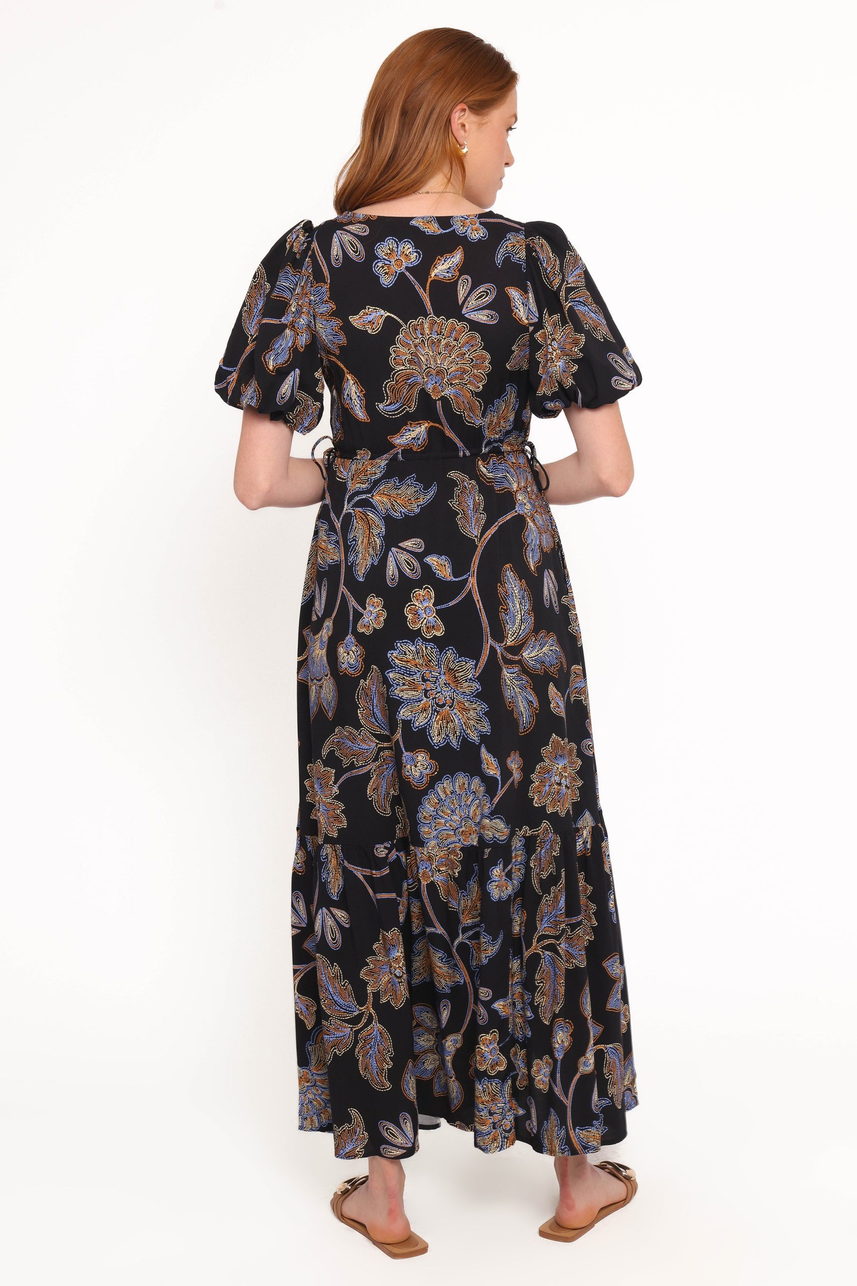 Loveen Maxi Dress - Black Floral - Image 4