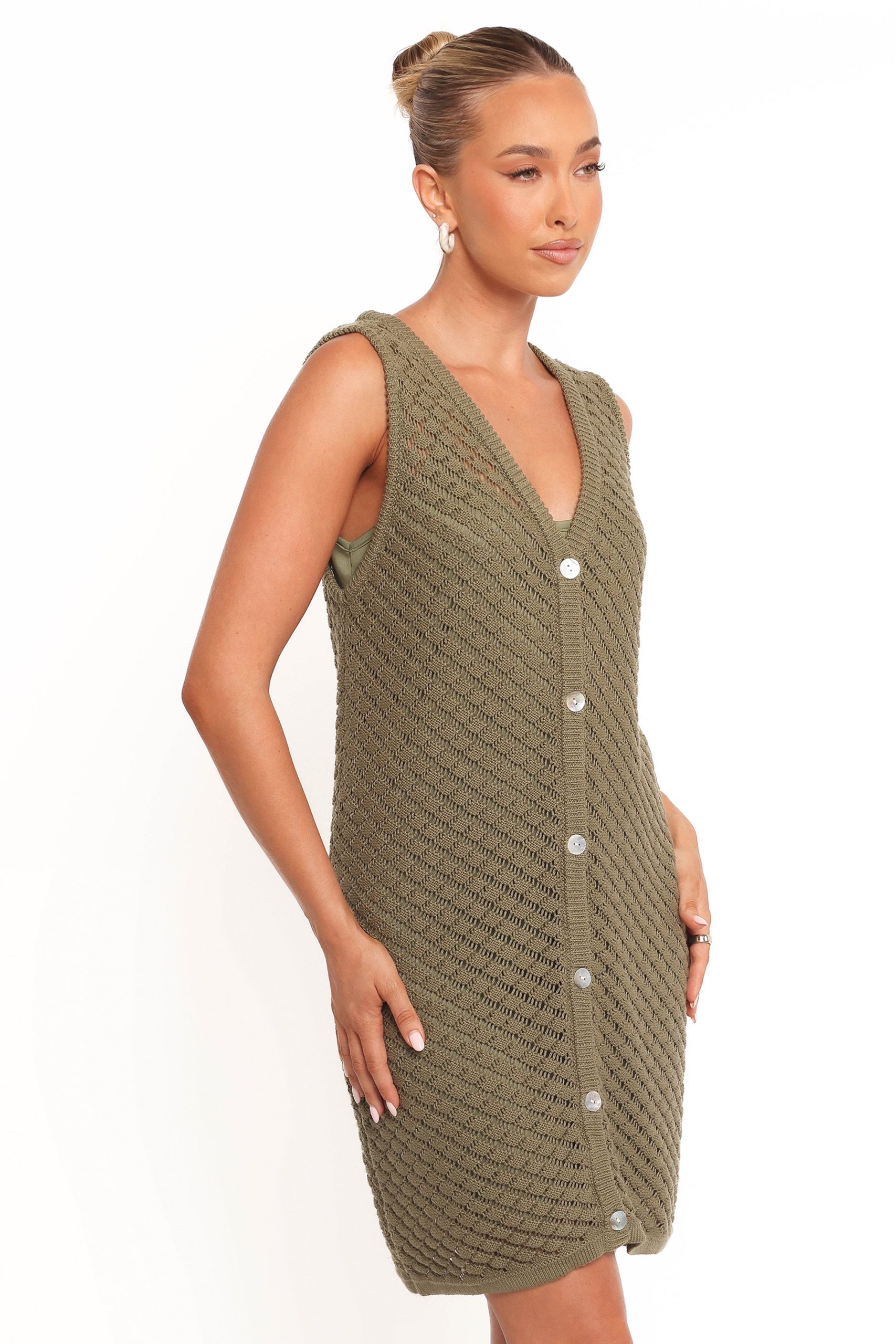 Luan Mini Dress - Olive - Image 5