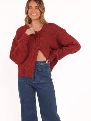 Lucah Cardigan - Dark Red