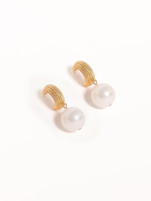 Luciana Earrings - Gold/Pearl
