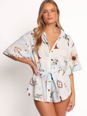 Luisa Romper - Blue Floral