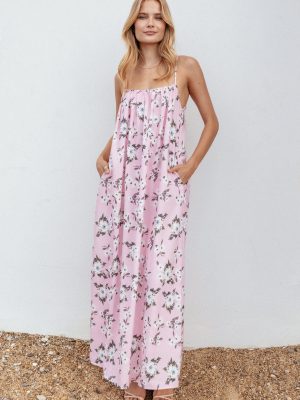 Lumina Maxi Dress - Pink Floral
