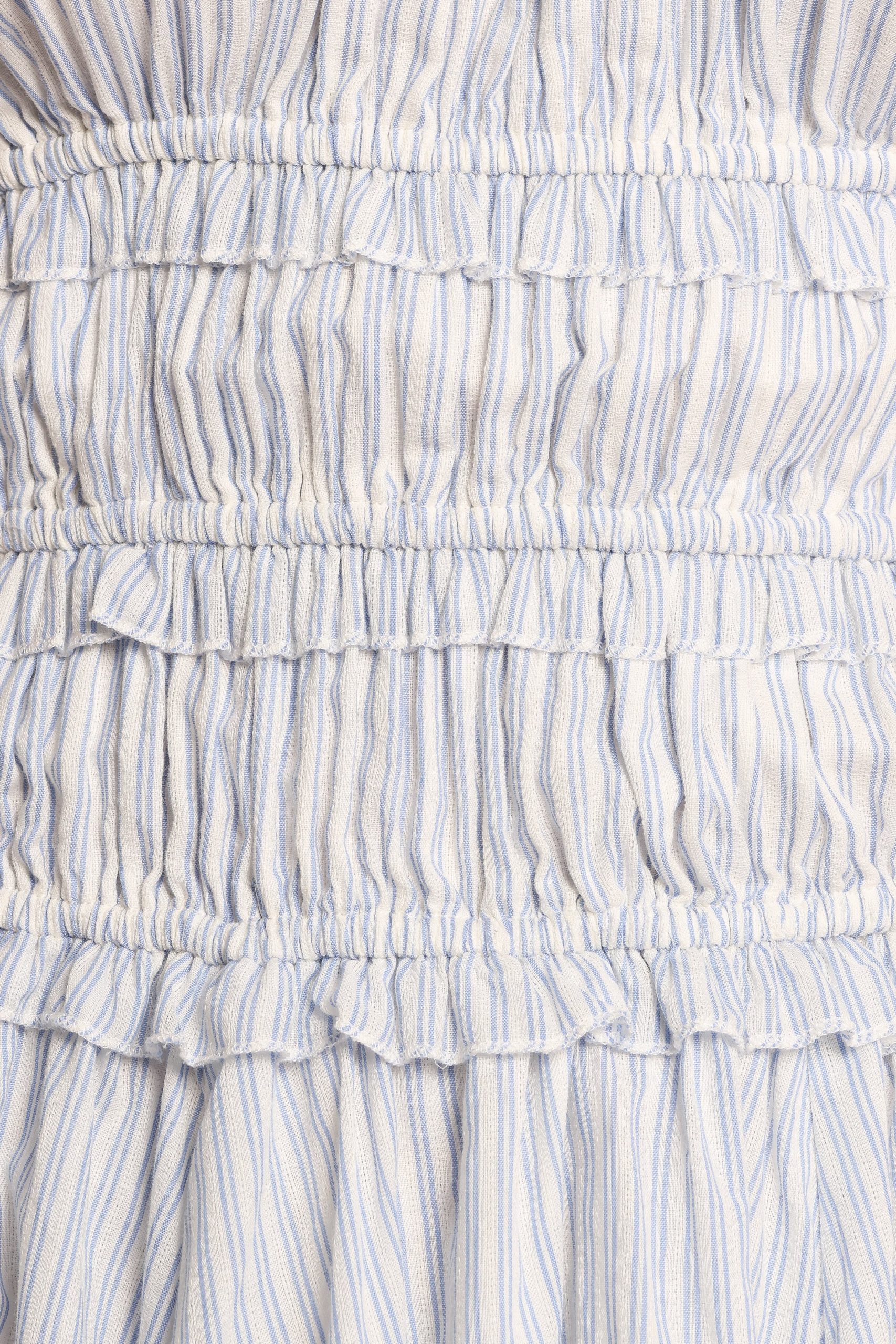 Lune Mini Dress - Blue Stripe - Image 7