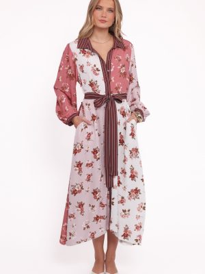 Maiden Long Sleeve Midi Dress - First Blush