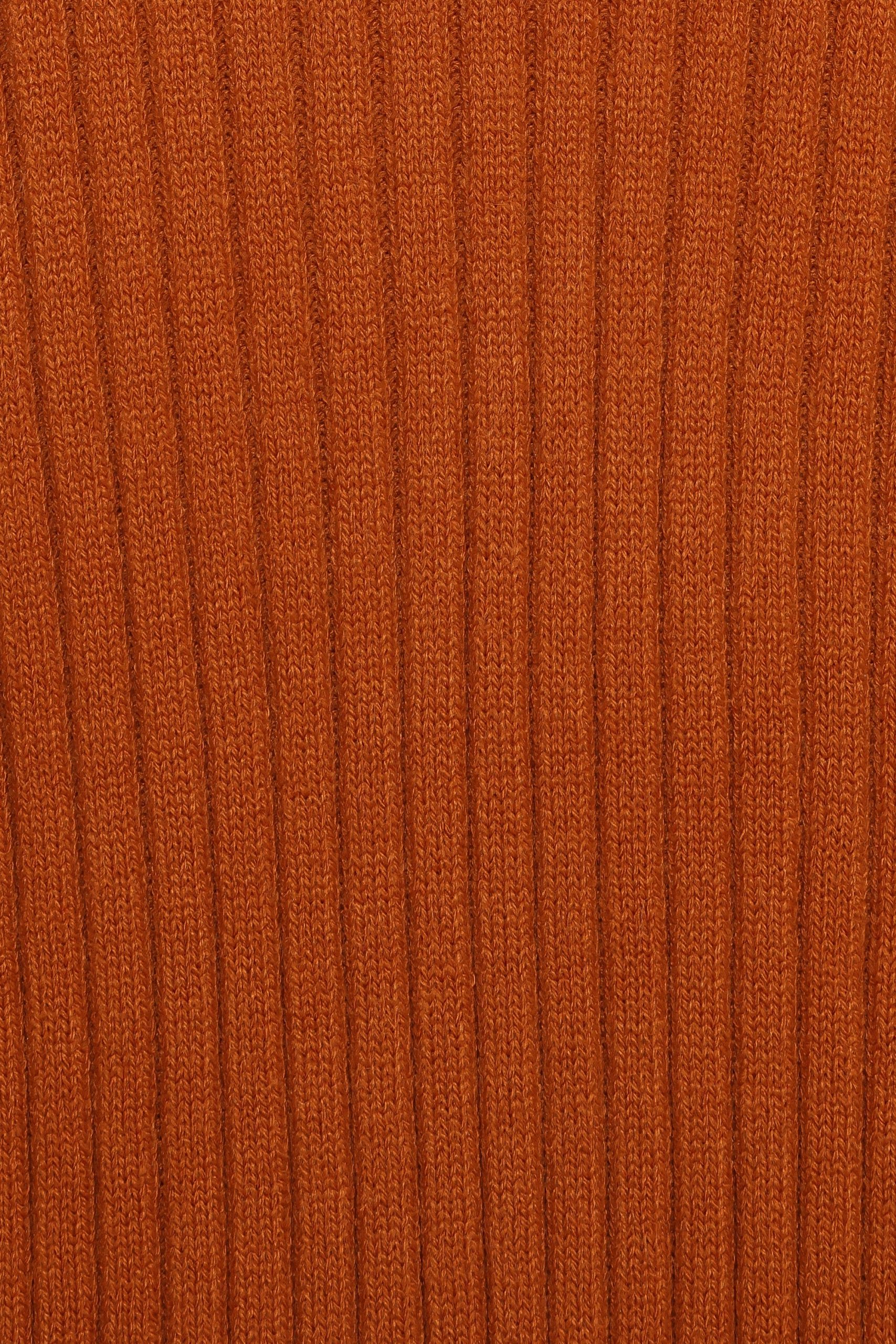 Makenna Long Open Front Cardigan - Rust - Image 7