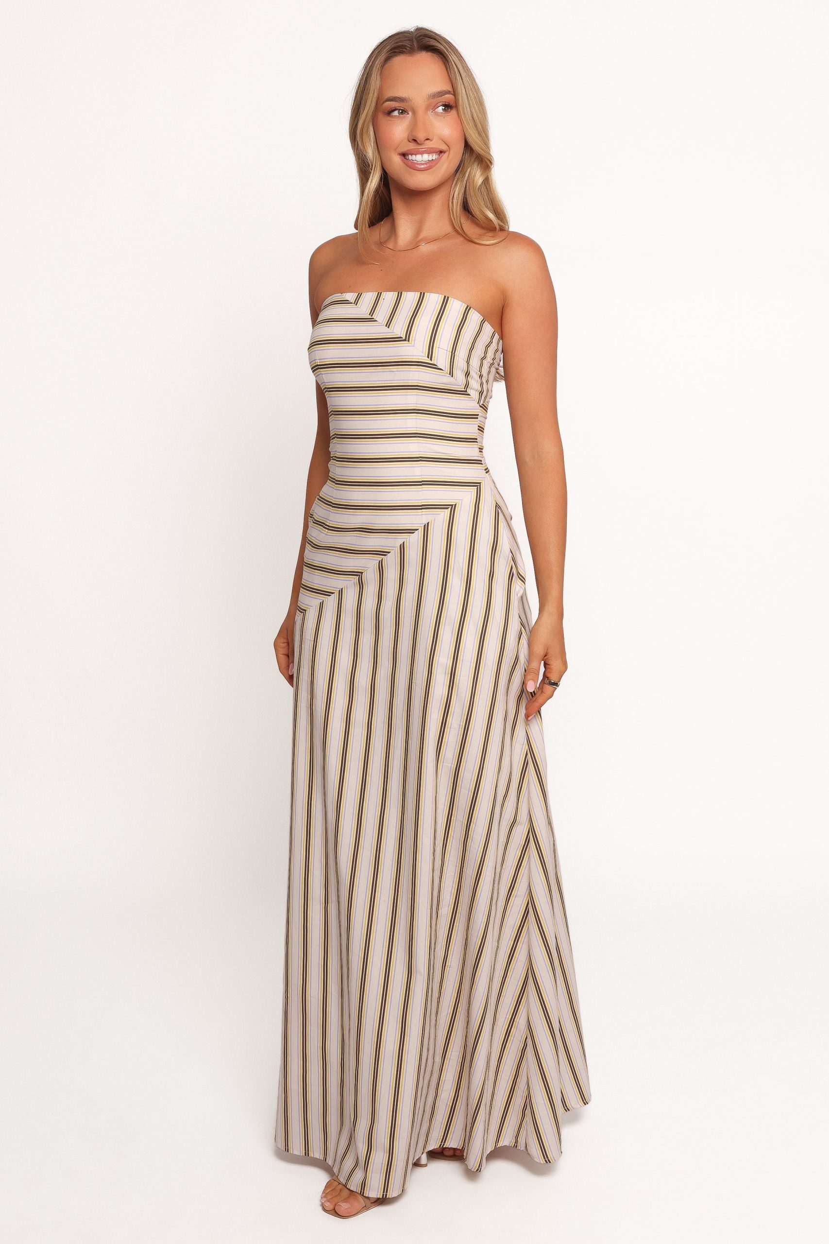 Maliah Maxi Dress - Vory Stripe - Image 5