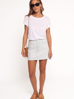 Malibu Mini Skirt - Blue Bell Stripe