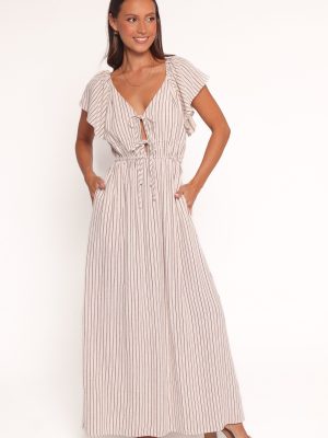 Martin Maxi Dress - Cherry Red Stripe