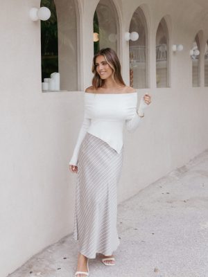 Corrina Midi Skirt - Stripe