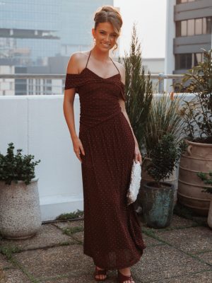 Mayven Maxi Dress - Burgundy
