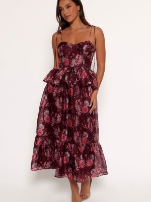 Mazy Midi Dress - Purple/Magenta