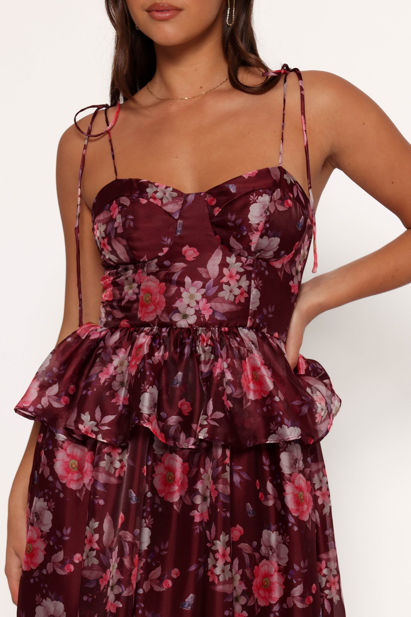 Mazy Midi Dress - Purple/Magenta - Image 3