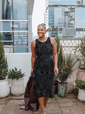 Melinda Sleeveless Velvet Maxi - Black