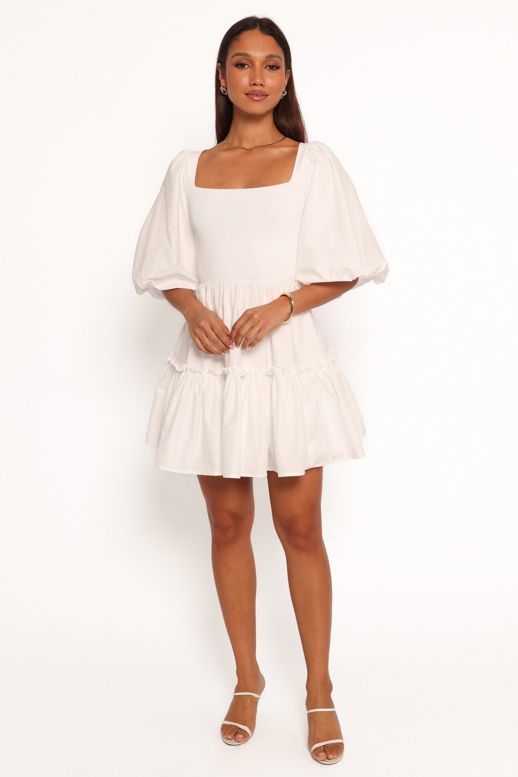 Meredith Mini Dress - White - Image 5
