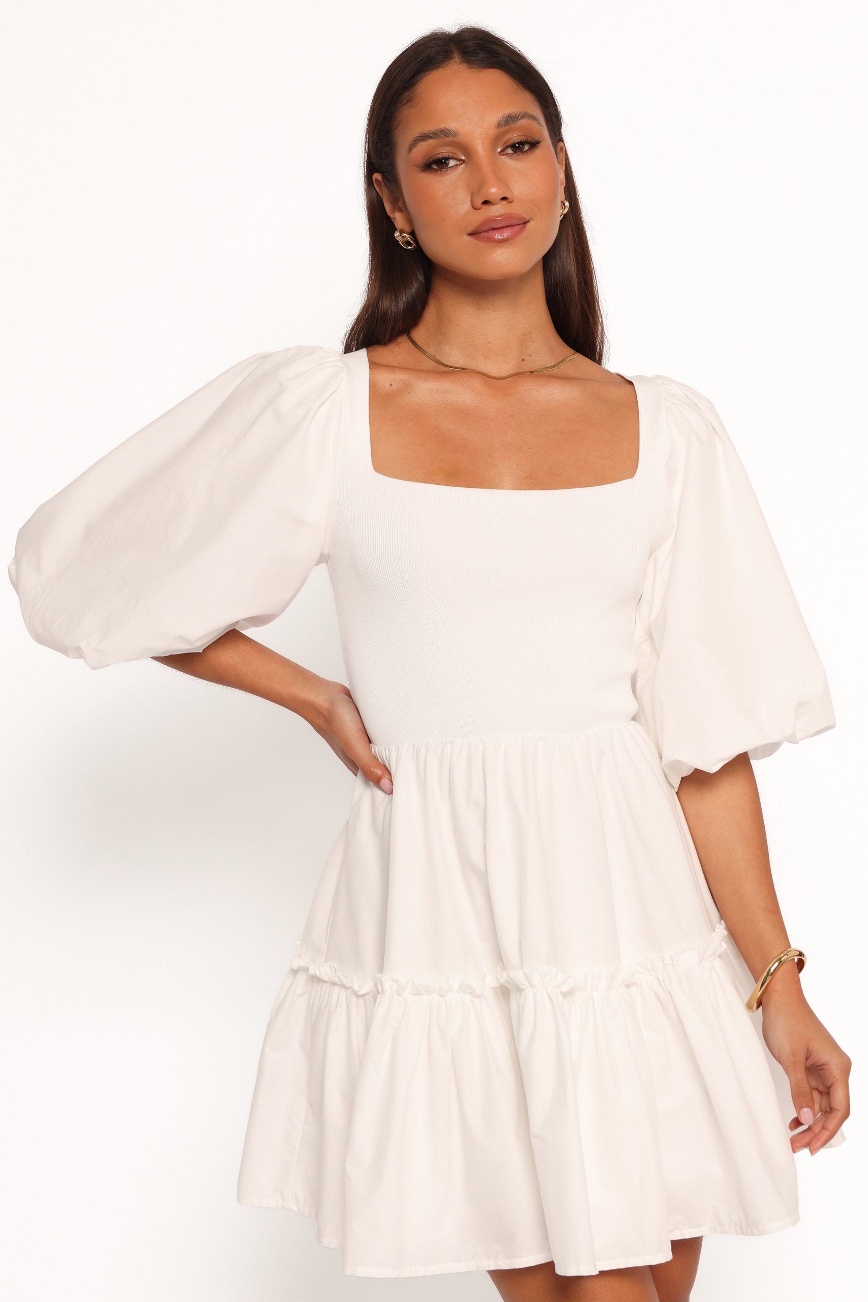 Meredith Mini Dress - White - Image 7