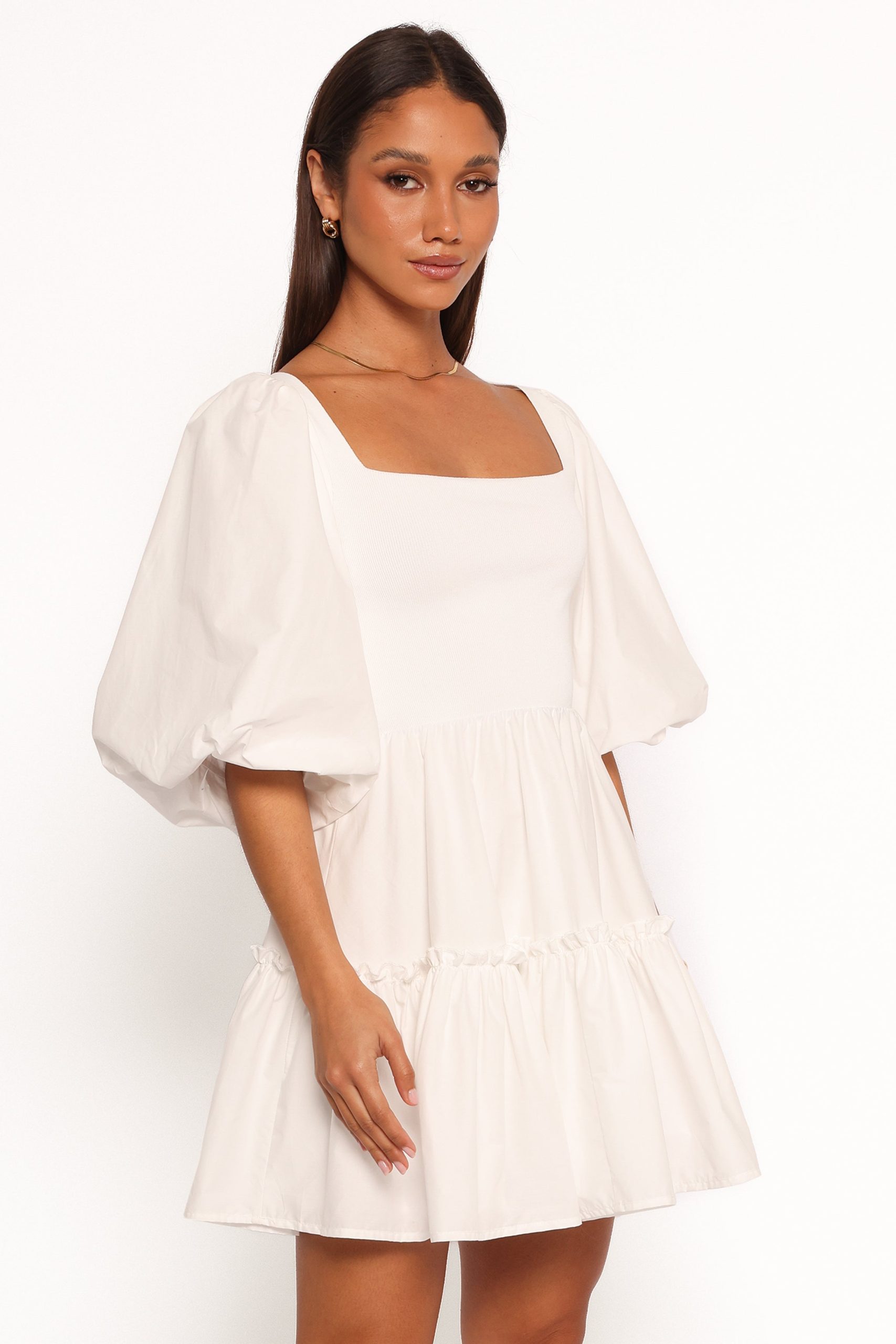 Meredith Mini Dress - White - Image 6