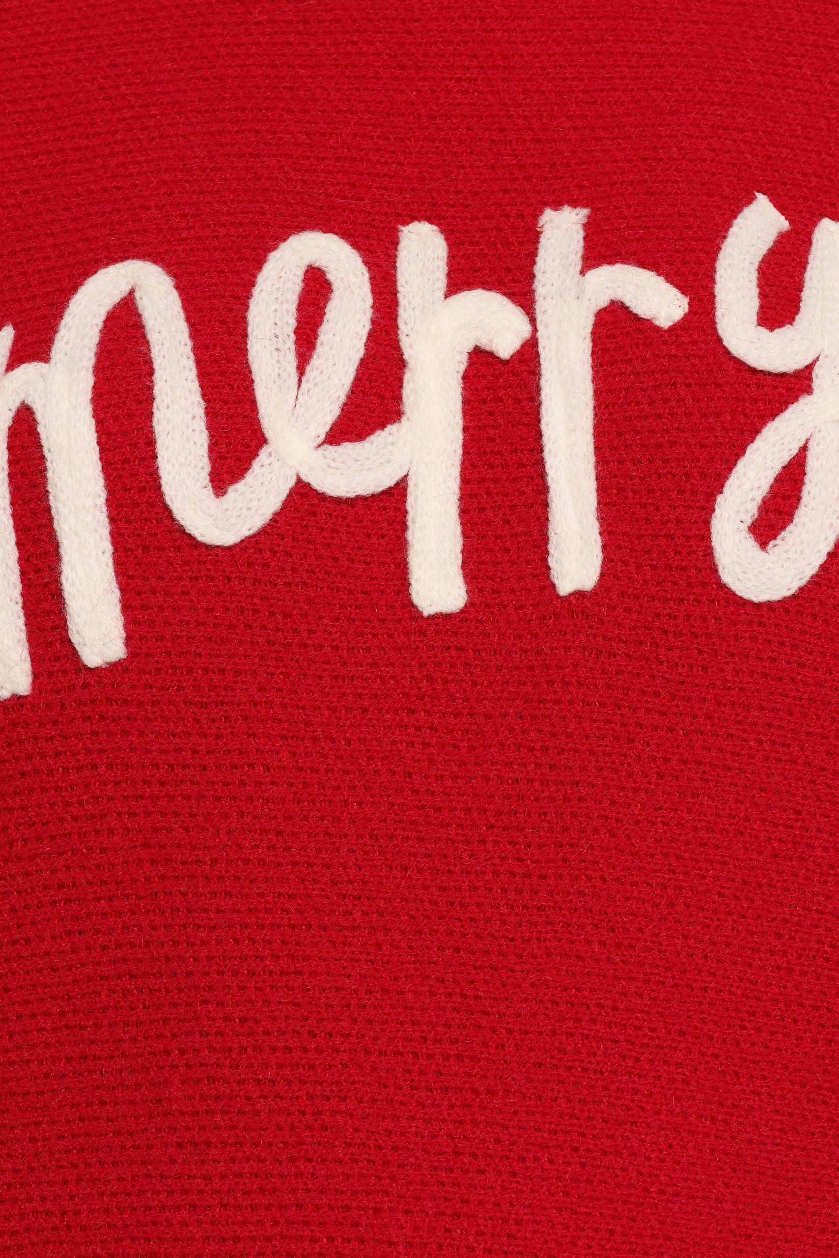 Merry Turtleneck Knit Sweater - Red/White - Image 9